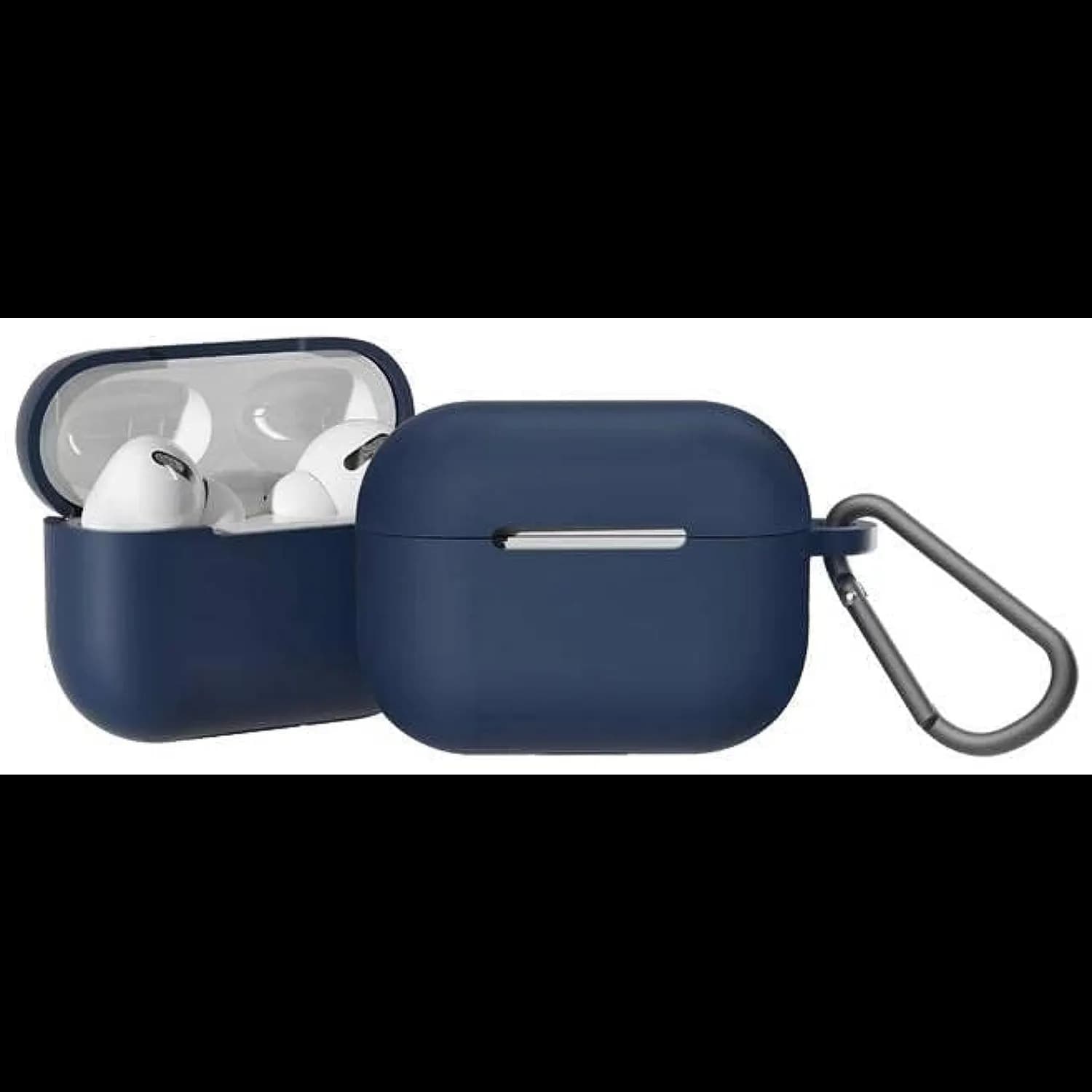 Green Lion Silicone Case Berlin Series - AirPods Pro 2, Black — Blue 1 Green Lion Silicone Case Berlin Series - AirPods Pro 2, Black — Blue 1