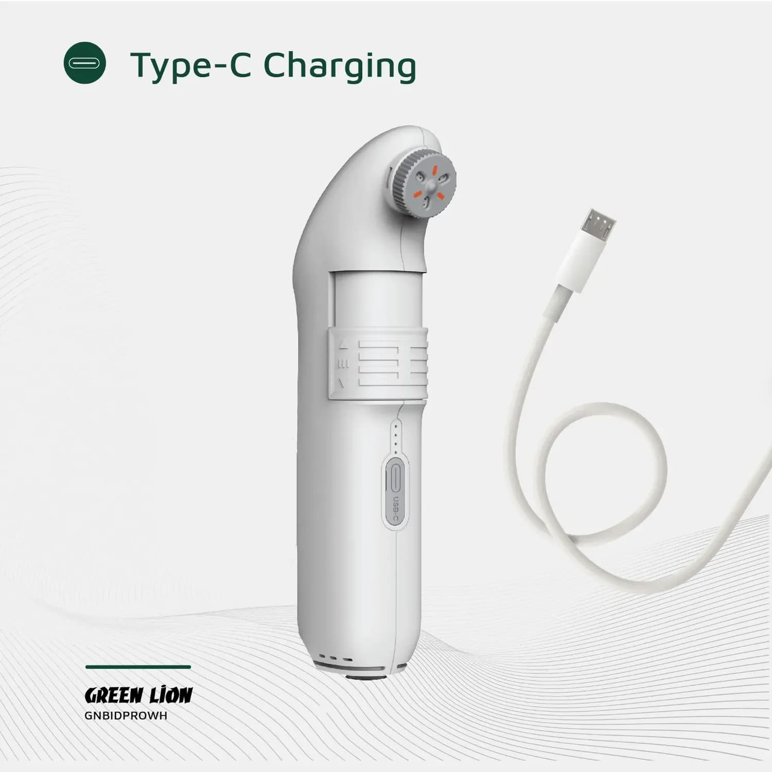 Green Lion Compact Bidet GNBIDPRO - Rechargeable, 2 Spray Modes, White 3