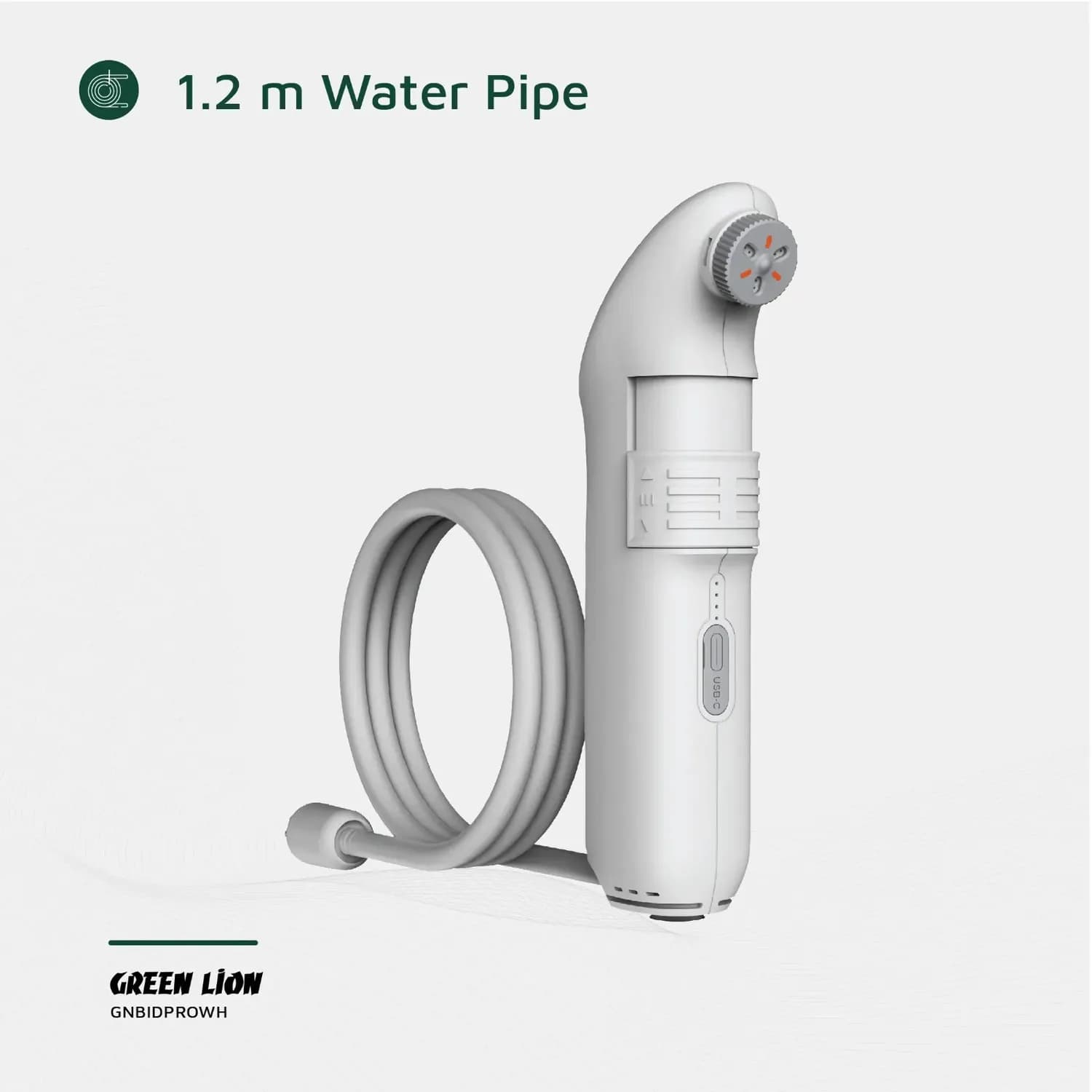 Green Lion Compact Bidet GNBIDPRO - Rechargeable, 2 Spray Modes, White 4