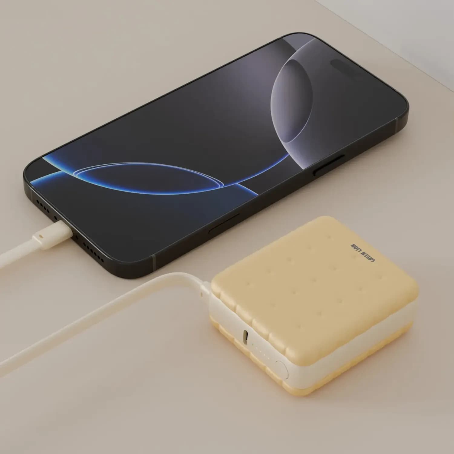 GREEN LION Power Bank Baker - 10000mAh 20W PD, Yellow — Yellow 3