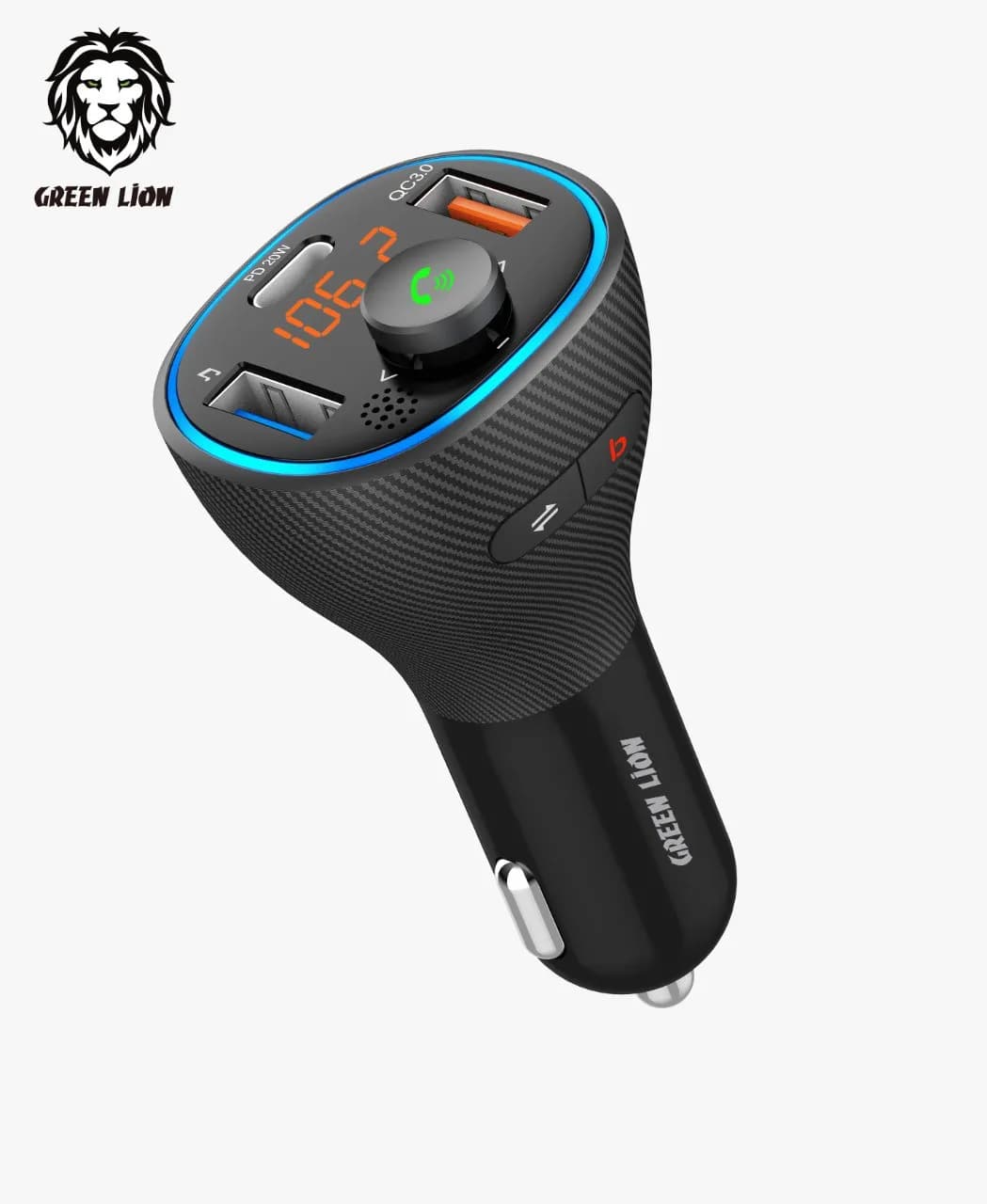 Green Lion Car Kit: Wireless FM + 38W 2