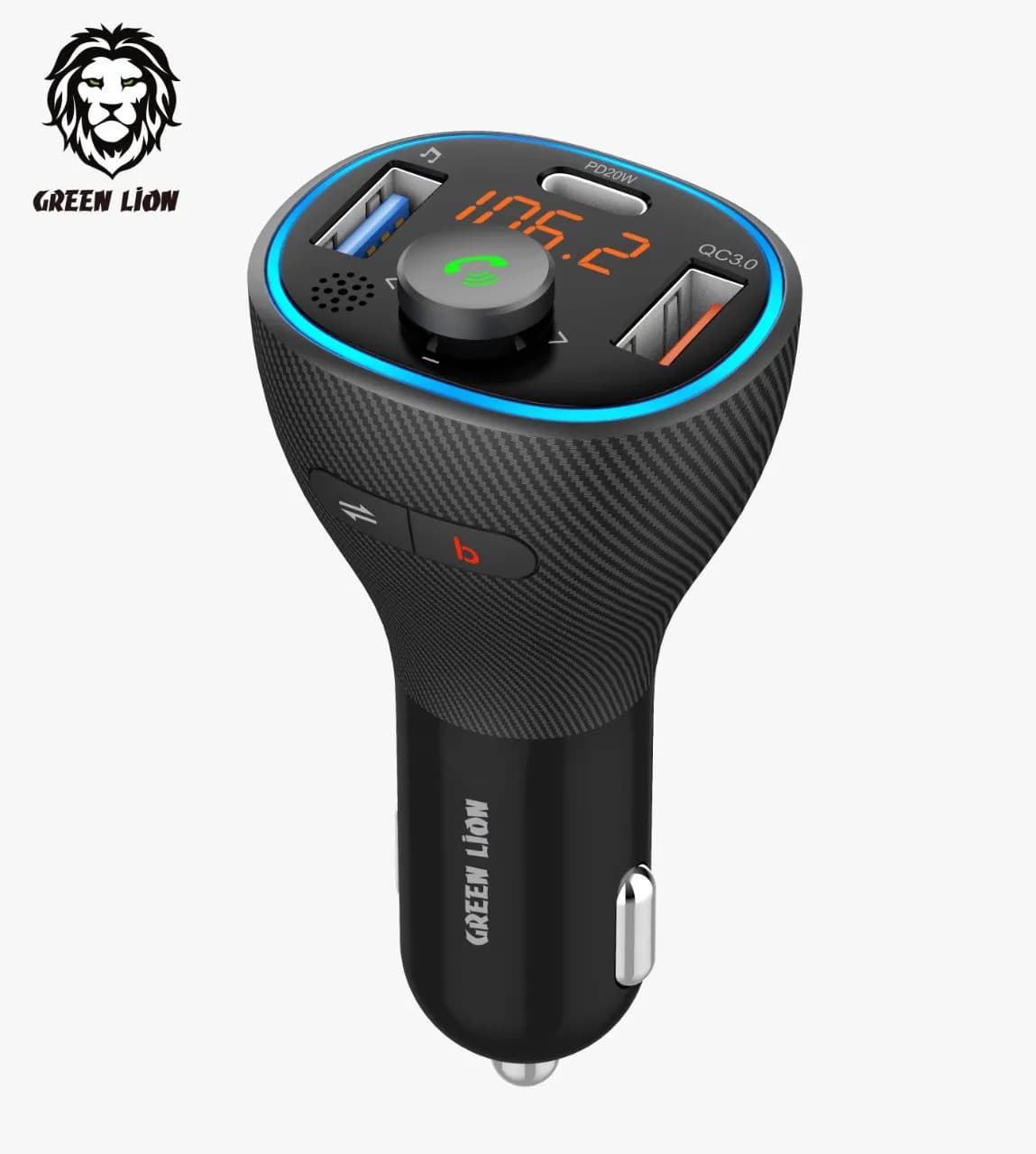 Green Lion Car Kit: Wireless FM + 38W 3