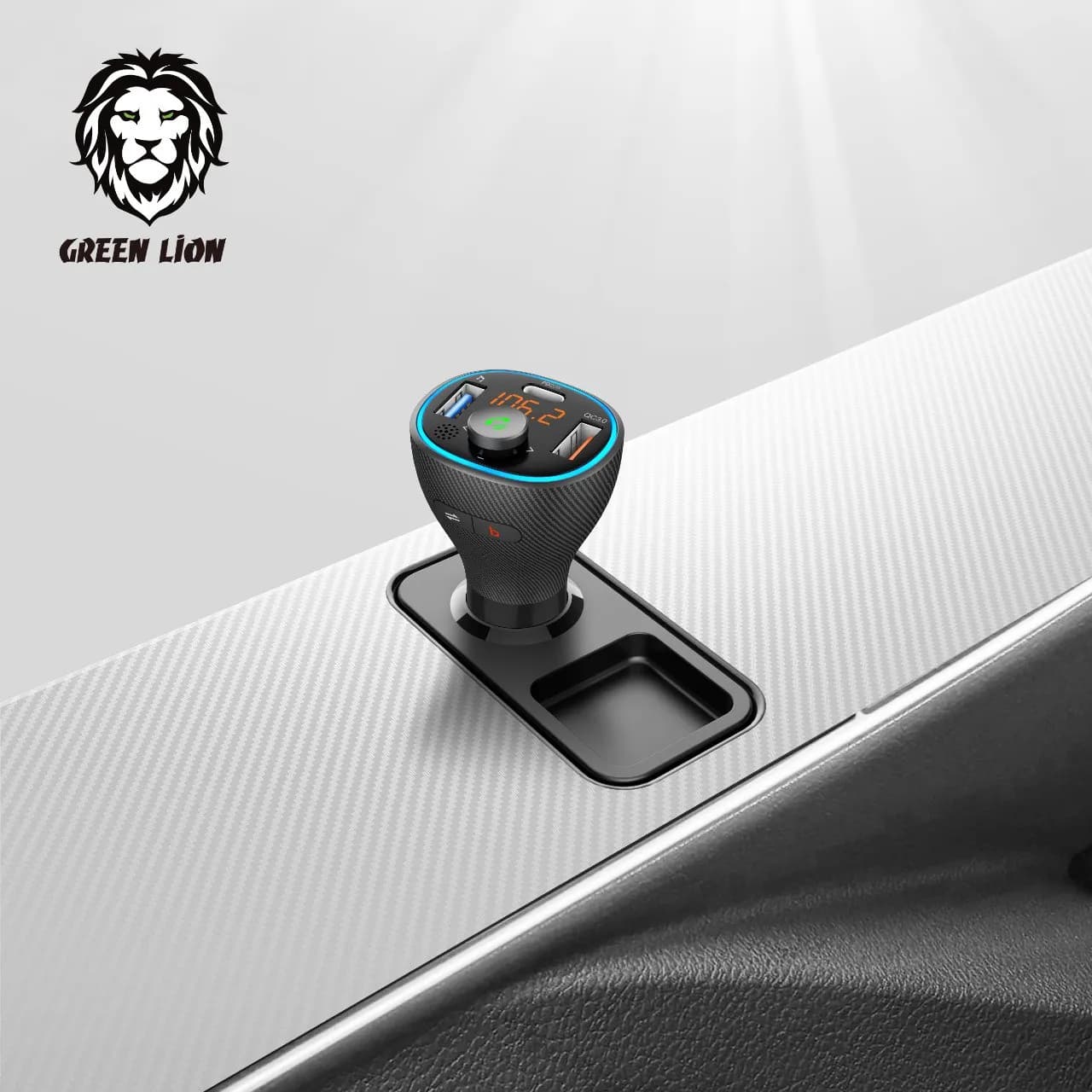 Green Lion Car Kit: Wireless FM + 38W 4