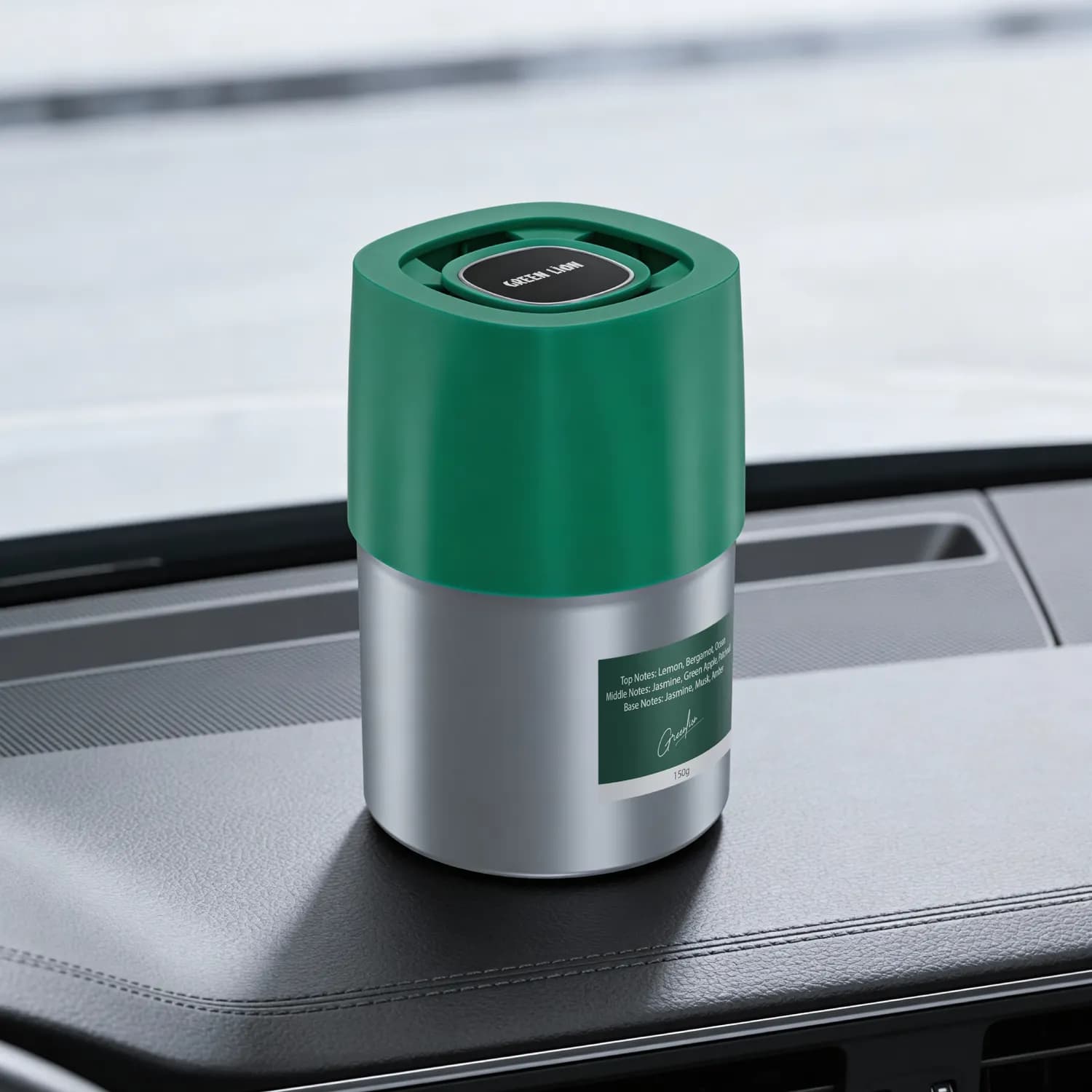 Green Lion Car Air Freshener - Long Lasting 45 Days, Lemon Jasmine Musk 2