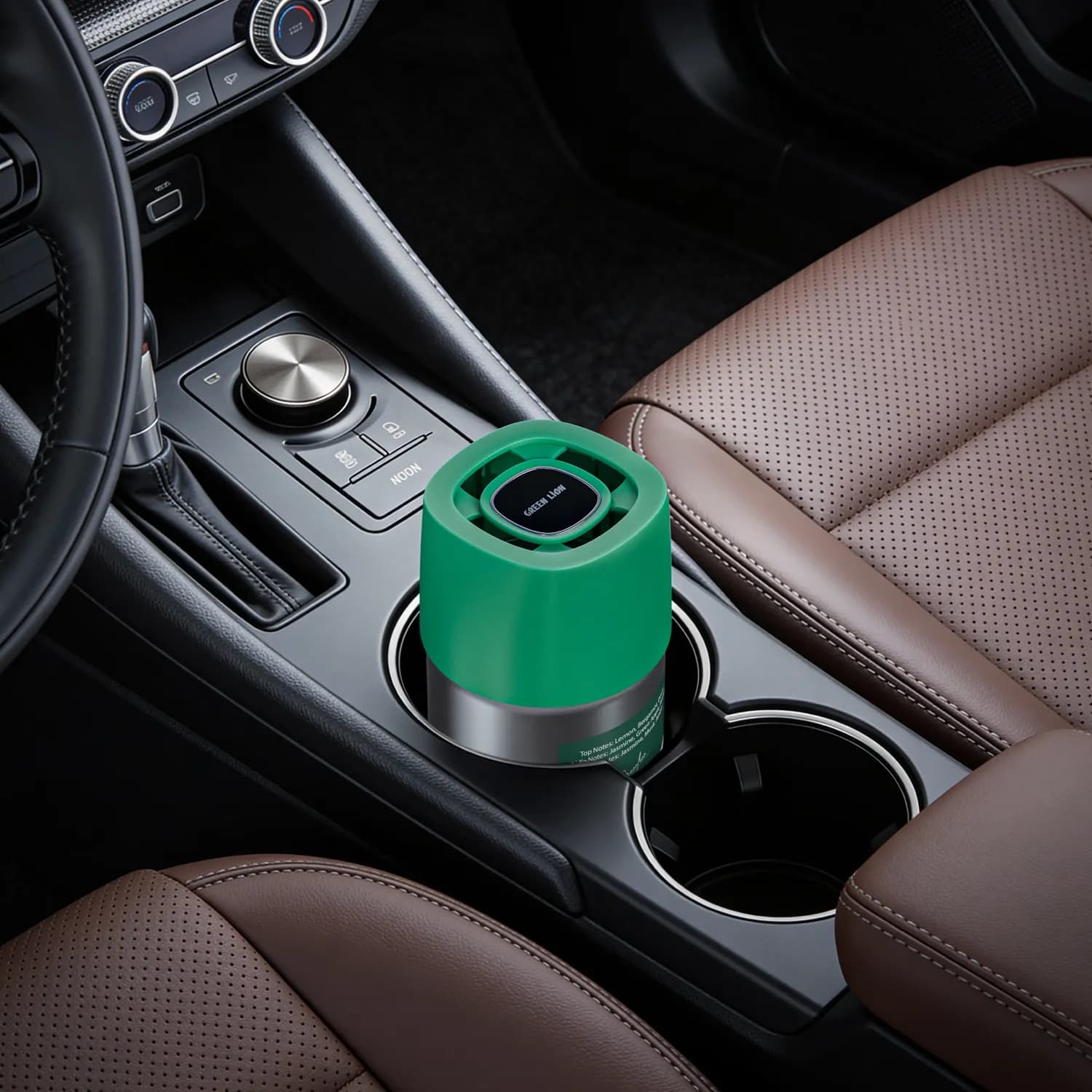 Green Lion Car Air Freshener - Long Lasting 45 Days, Lemon Jasmine Musk 1