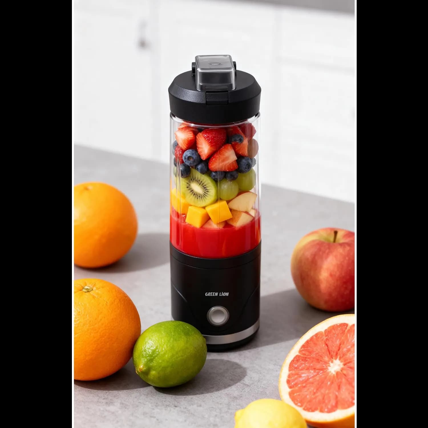 Green Lion Portable Juicer Blend Max - 75W, USB-C Rechargeable, Black 2