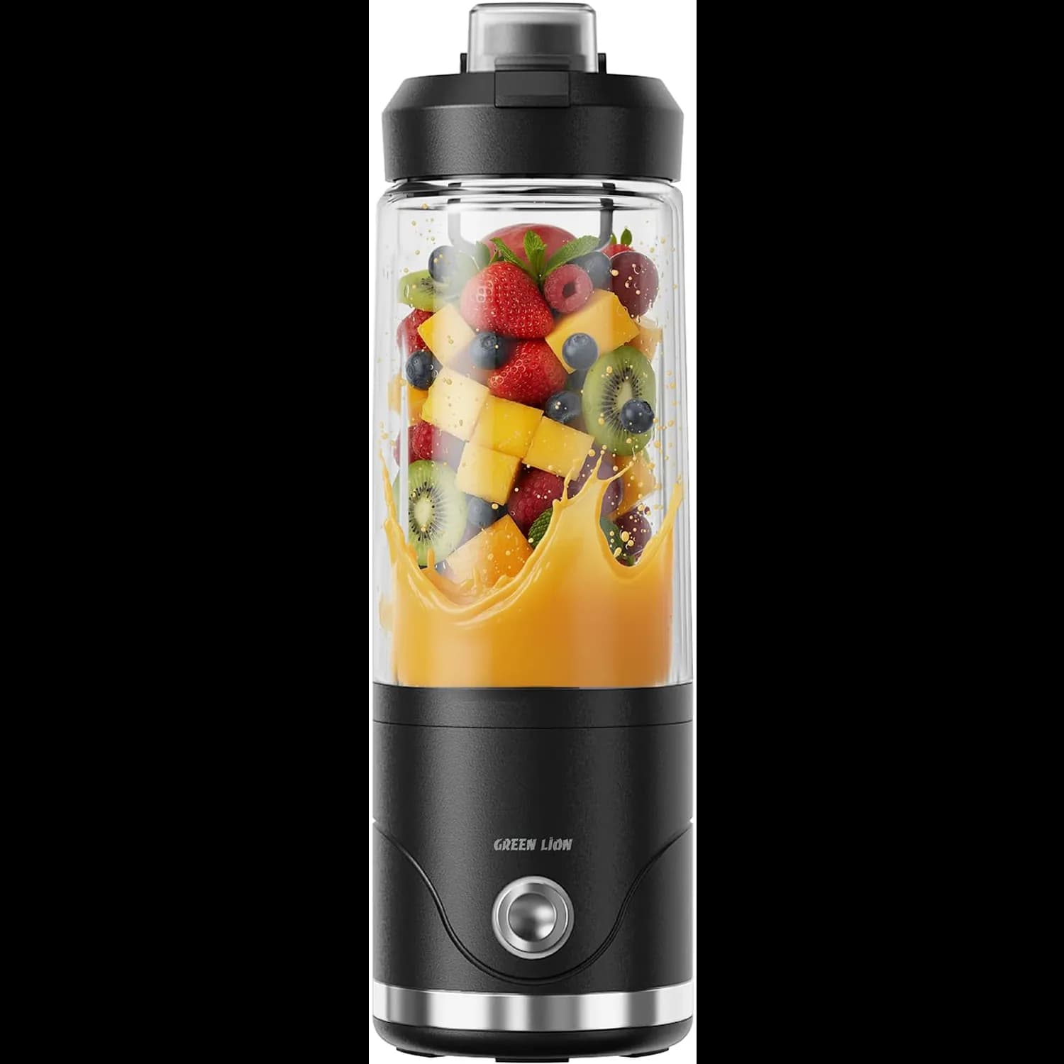 Green Lion Portable Juicer Blend Max - 75W, USB-C Rechargeable, Black 1