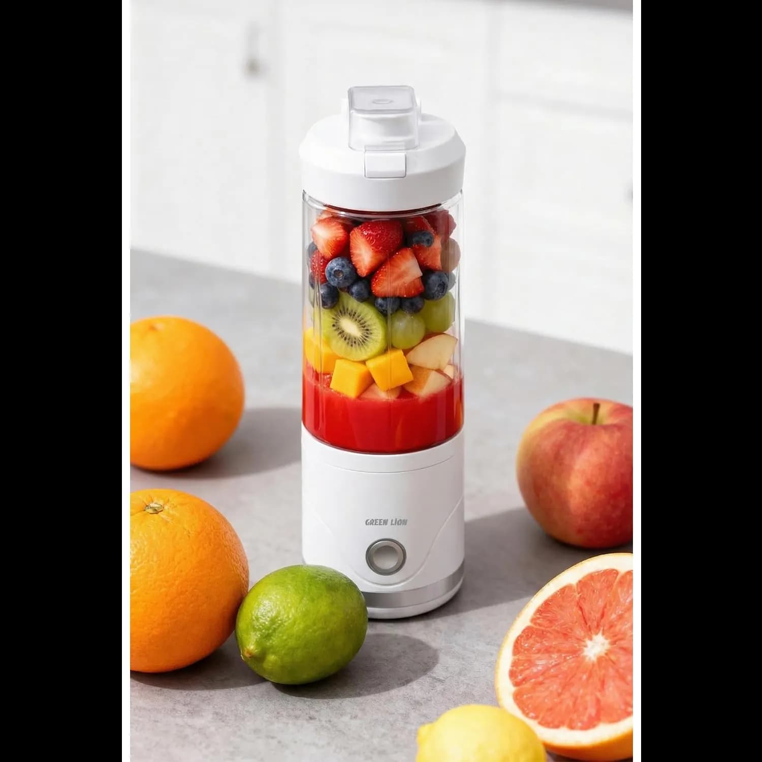 Green Lion Portable Juicer Blend Max - 75W, White 2
