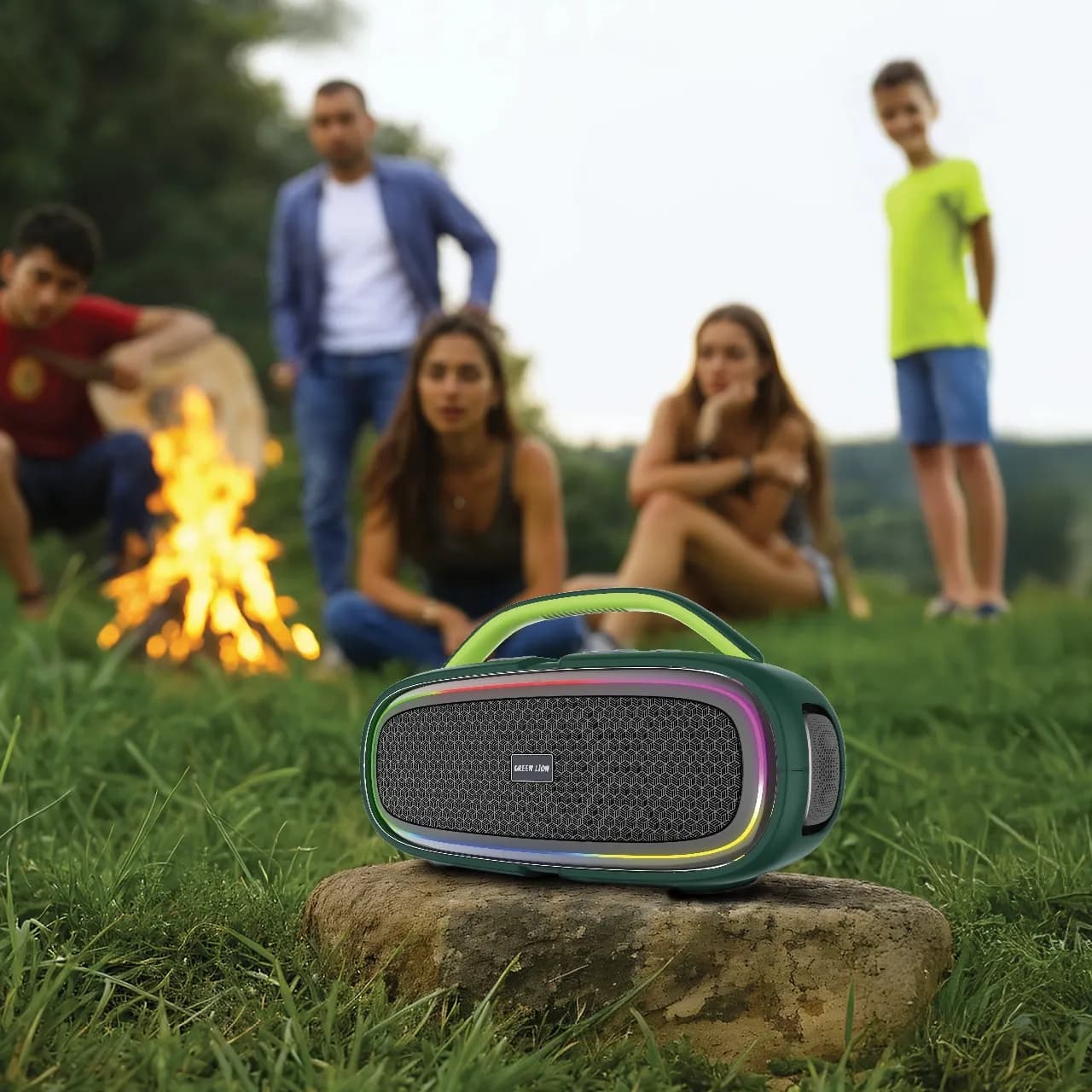 Green Lion Wireless Speaker BeamPlus GNBMPLSSPGN - 100W, Black 1 Green Lion Wireless Speaker BeamPlus GNBMPLSSPGN - 100W, Black 1