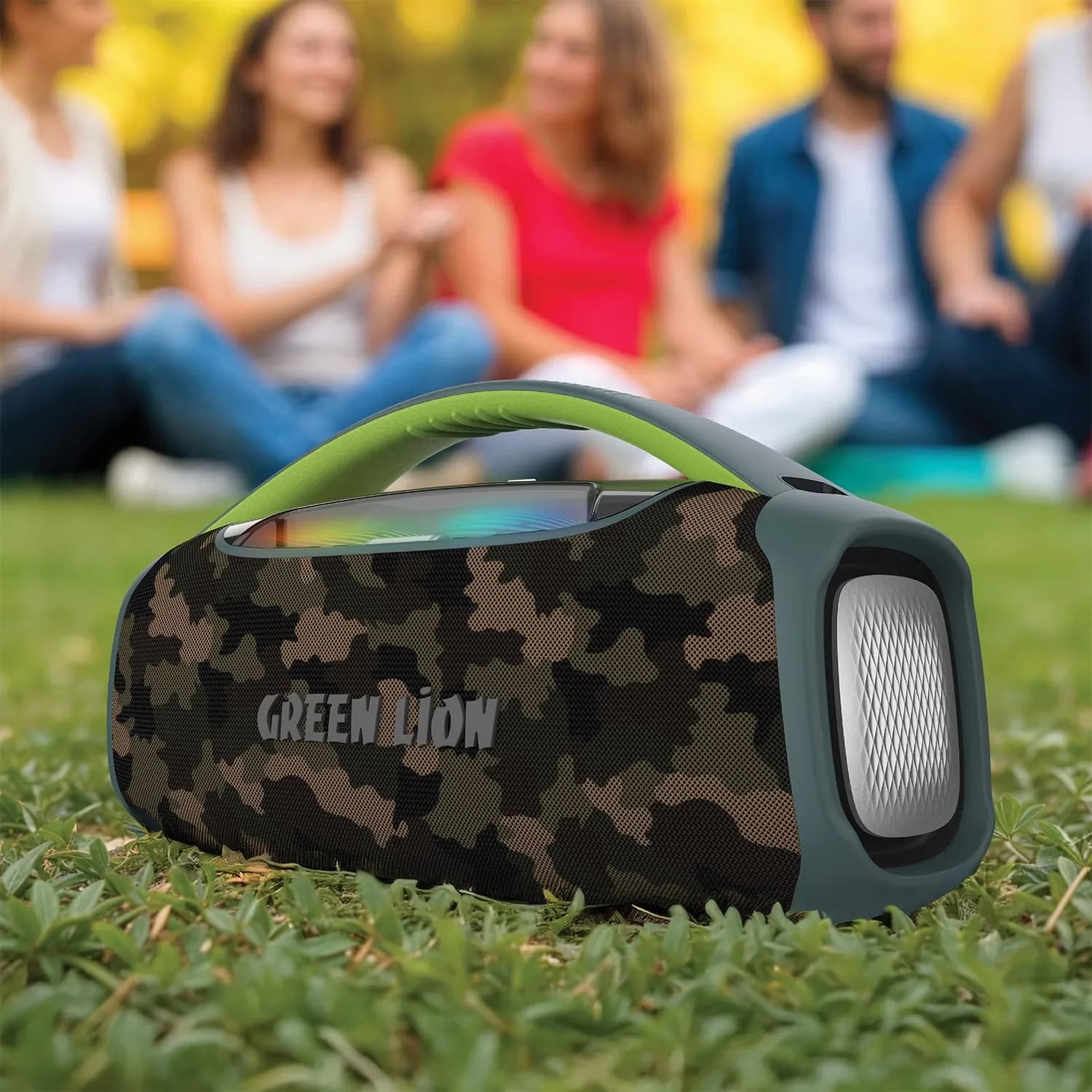 Green Lion Portable Speaker - 120W, Wireless Mic, Green 2