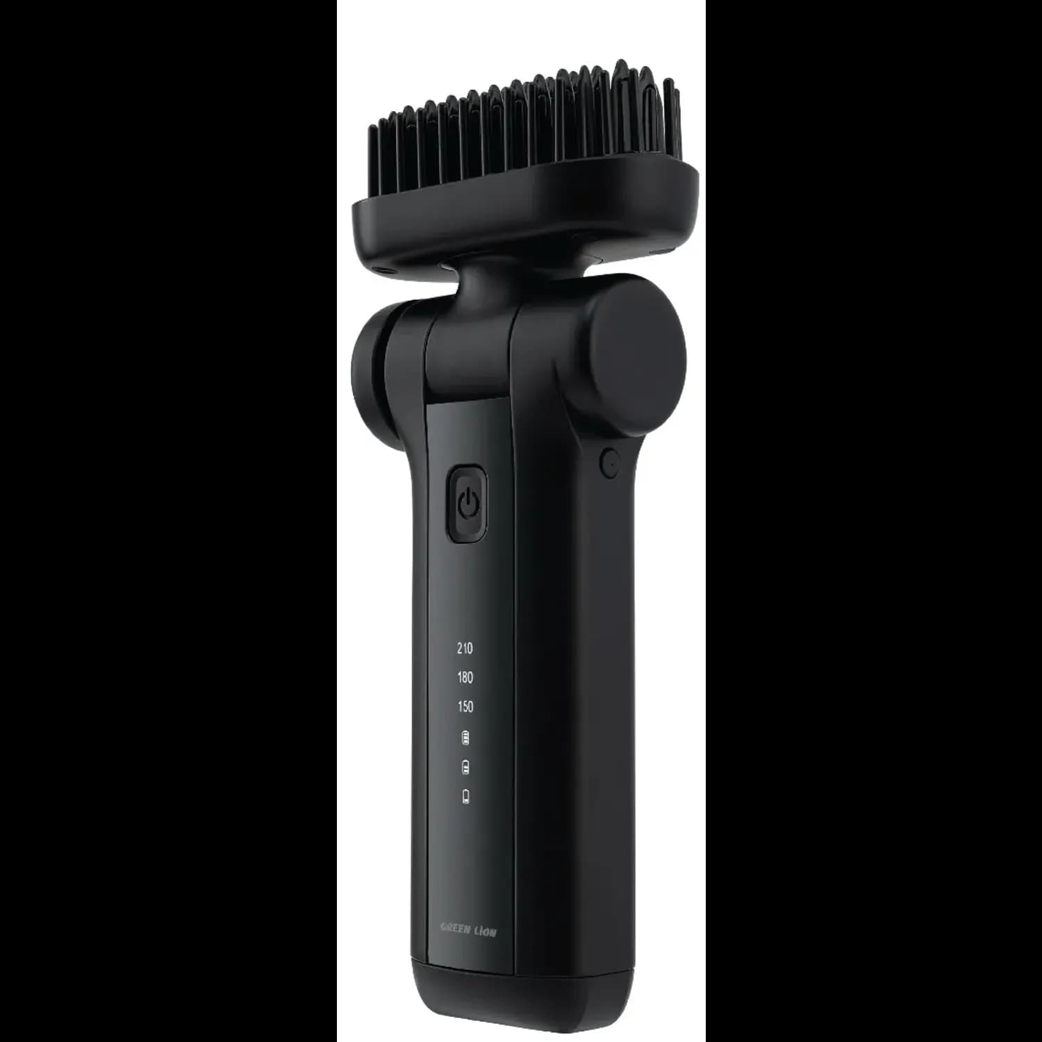 Green Lion Beard Straightener Brush - Cordless, Black 1