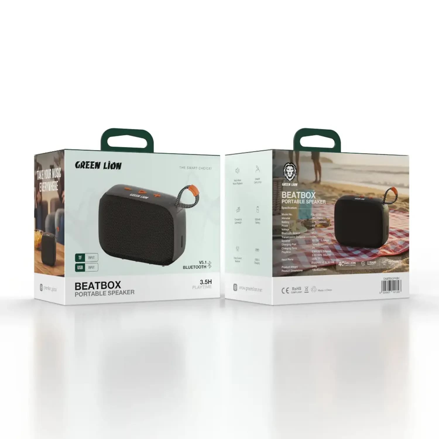 Green Lion Portable Speaker Beatbox - Black 4