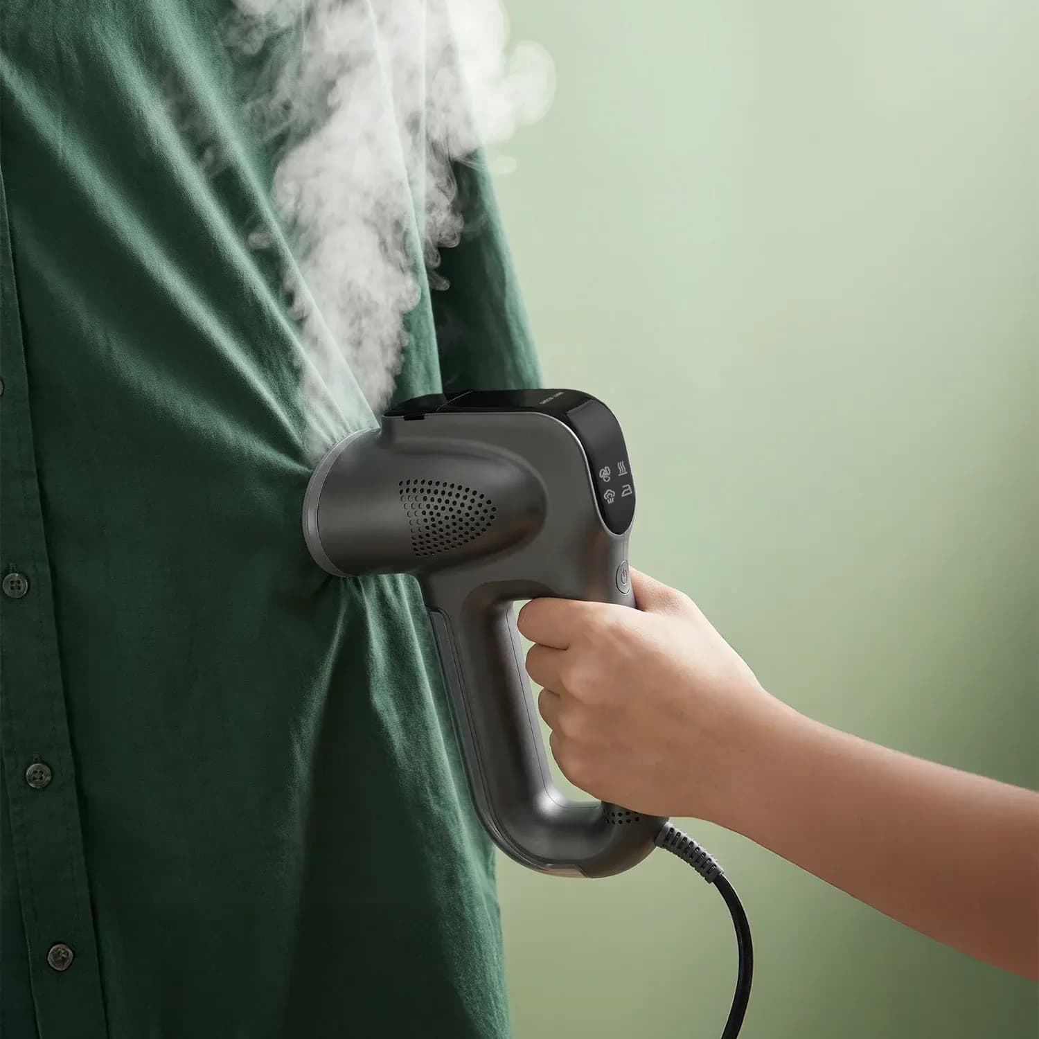 Green Lion Garment Steamer SUCTION STEAM PRO - 1100W, Black 4