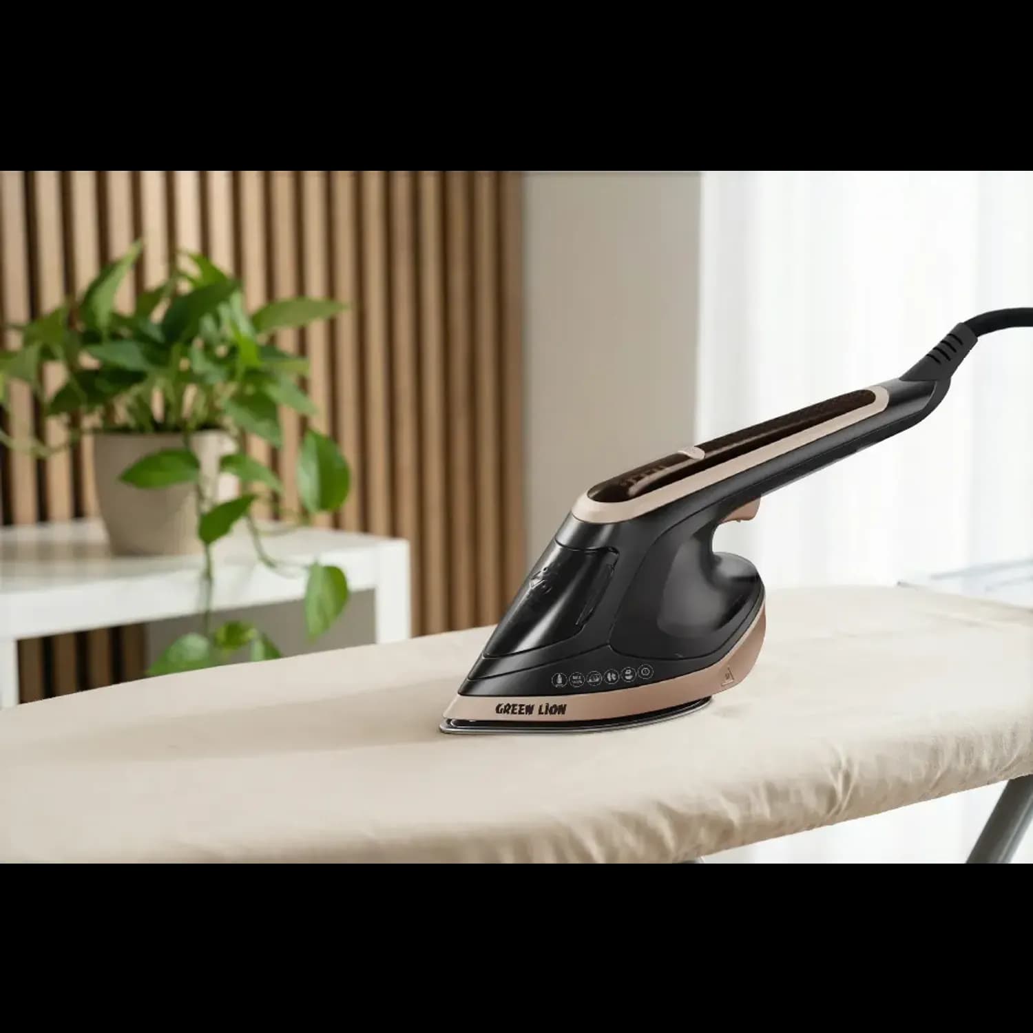 Green Lion Steam Iron & Garment Steamer BX300 - 2 in 1, Black 3