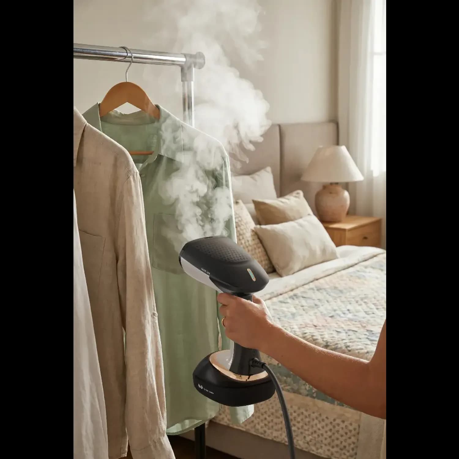 Green Lion Garment Steamer BX-350 - 1600W Dry Iron, Black 2