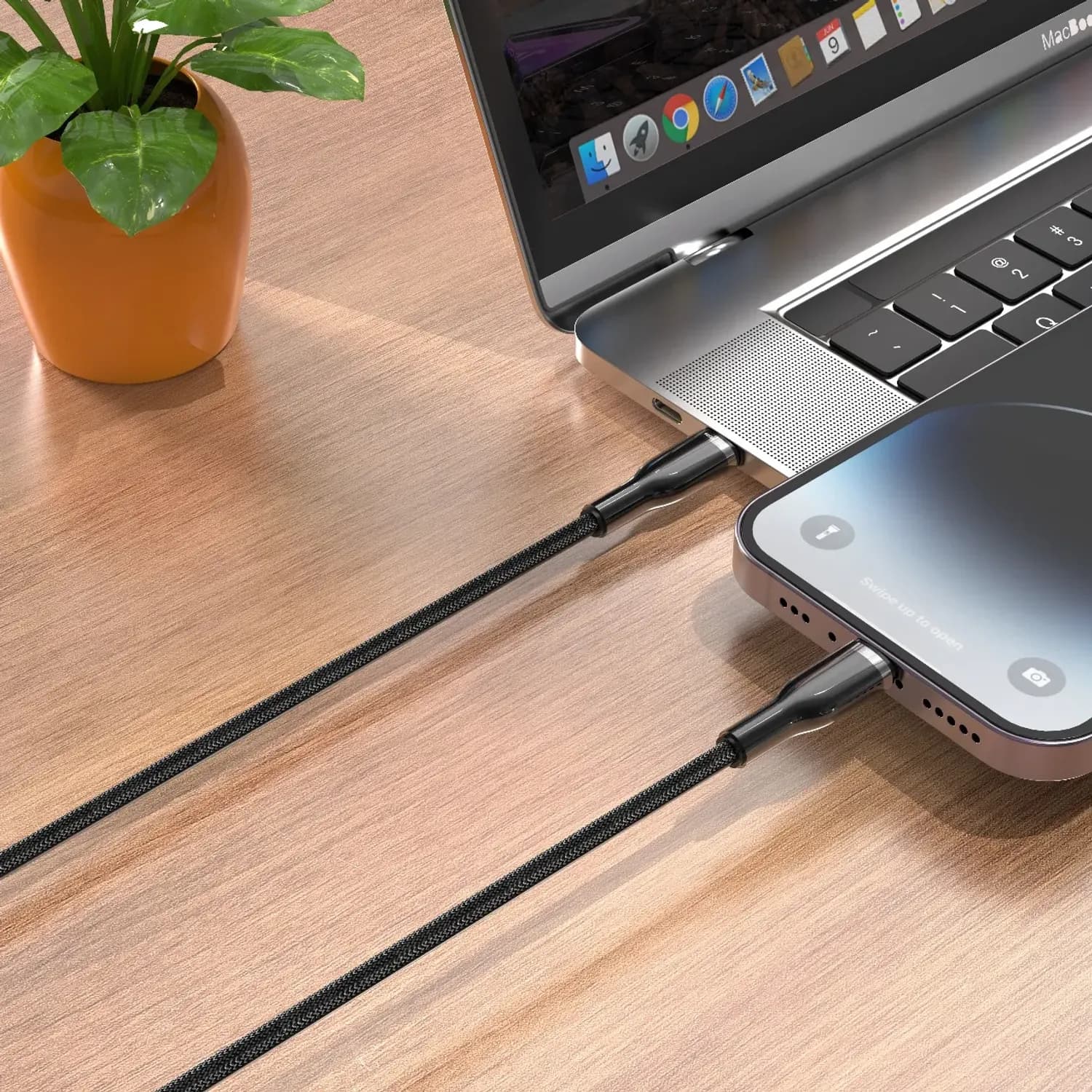 Green Lion USB-C Cable - 60W Fast Charging, 1m, Black 2