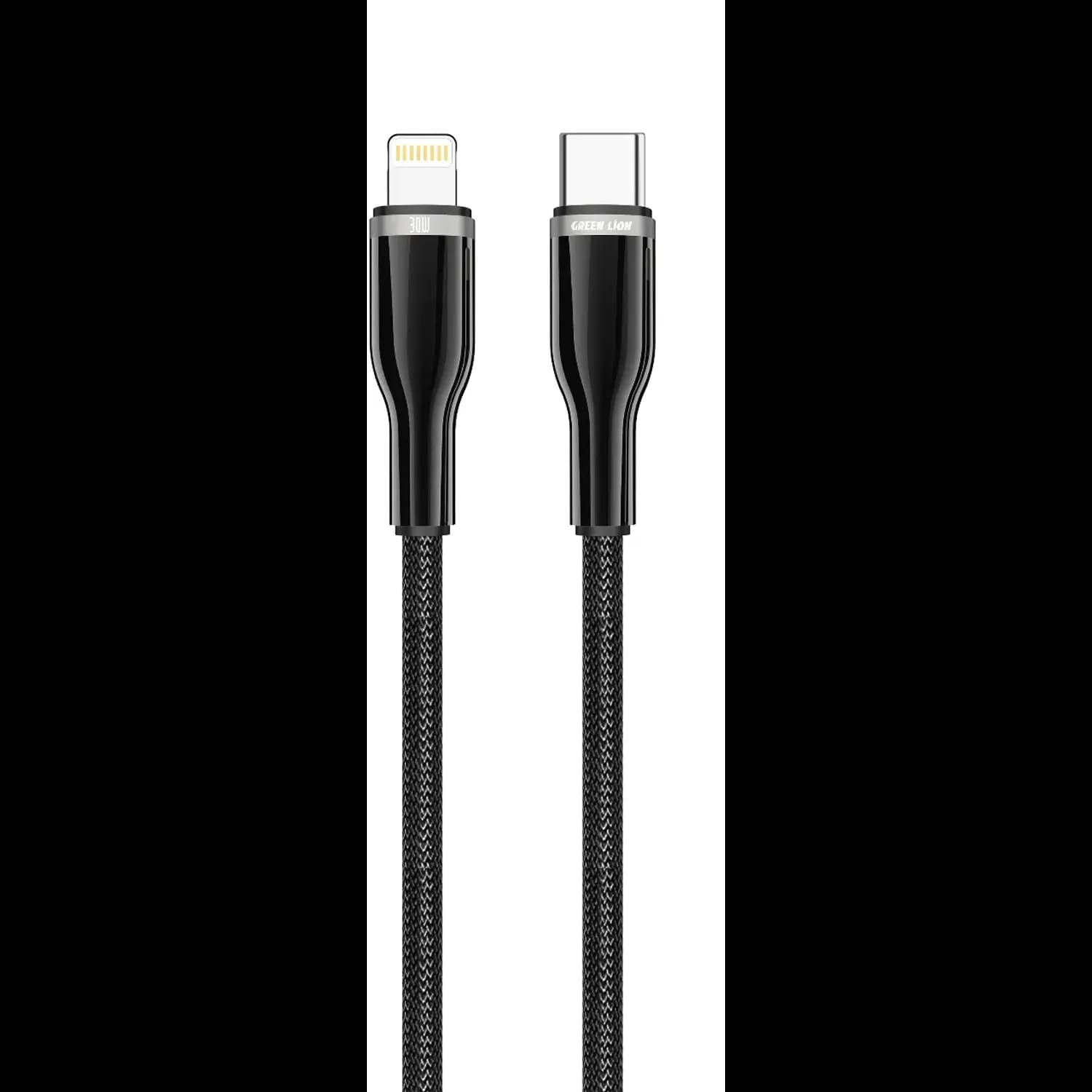 Green Lion USB-C Cable - 60W Fast Charging, 1m, Black 1