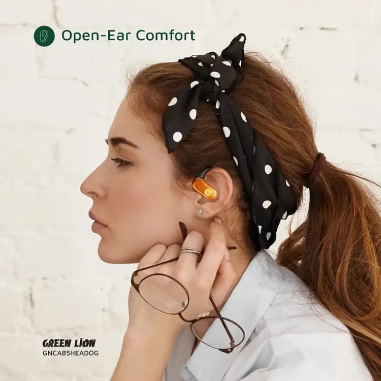 Green Lion Open Ear Headphones Catania - 40H Playtime, Orange 2