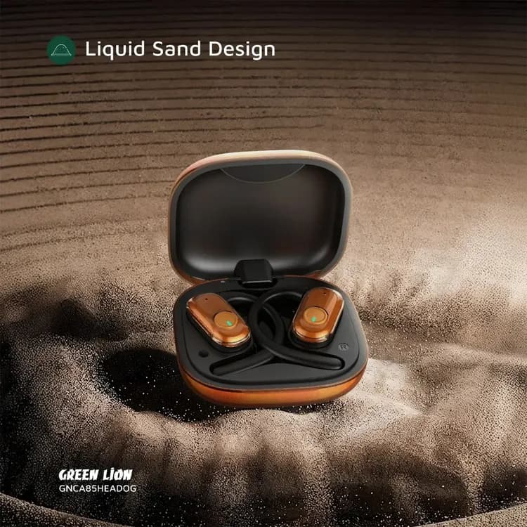 Green Lion Open Ear Headphones Catania - 40H Playtime, Orange 4