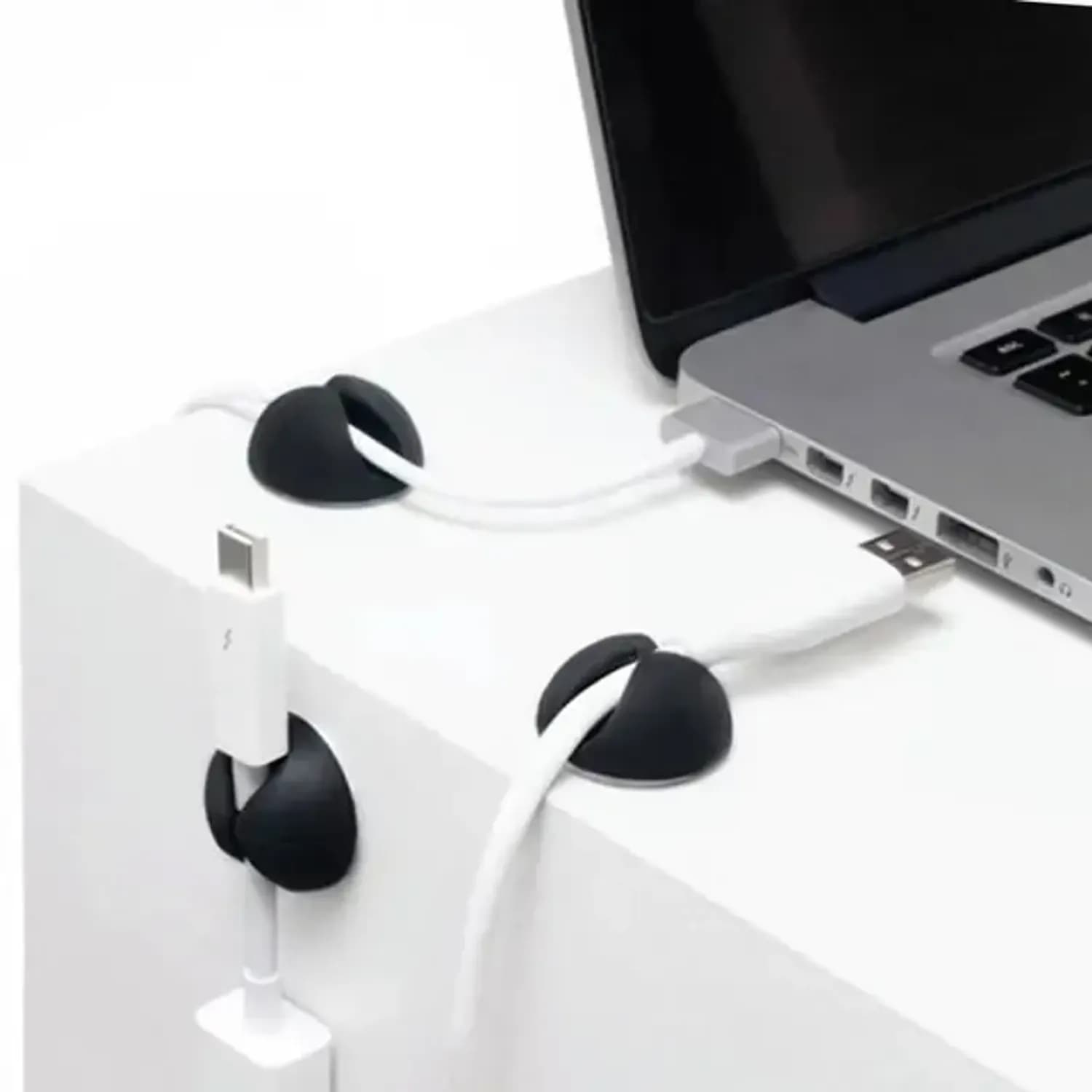 Green Lion Cable Organizer - 10 in 1, Self Adhesive, Black 3