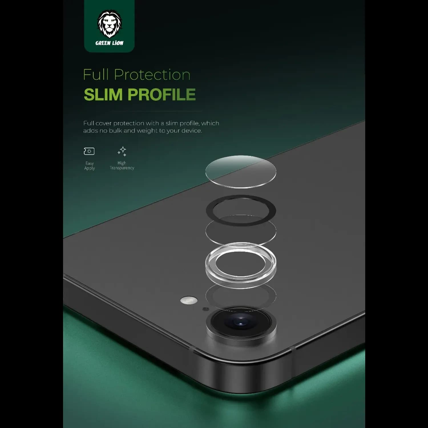 Green Lion Camera Lens Protector iPhone 16 - Ultra-Clear 2