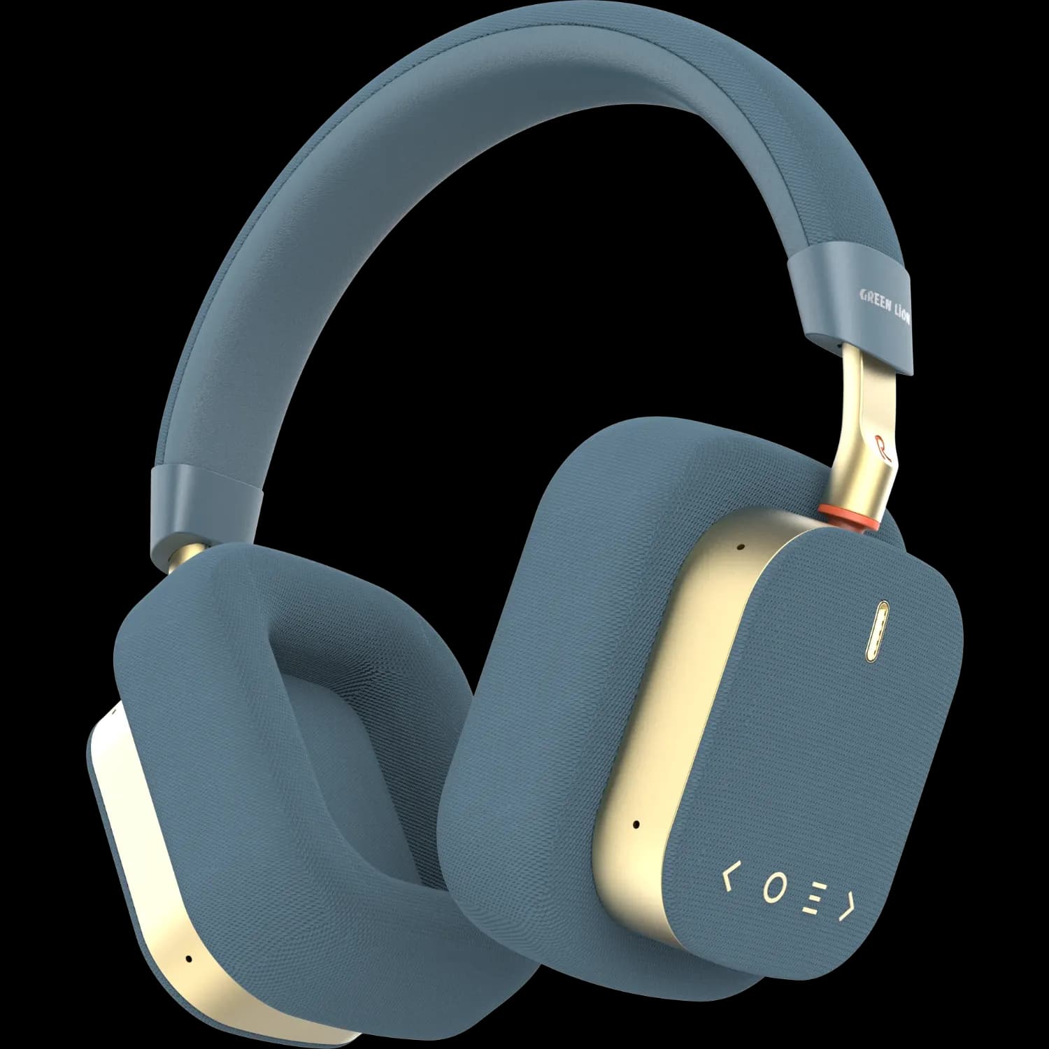 Green Lion Headphones CANNES - Wireless ANC, Black — Blue 1 Green Lion Headphones CANNES - Wireless ANC, Black — Blue 1