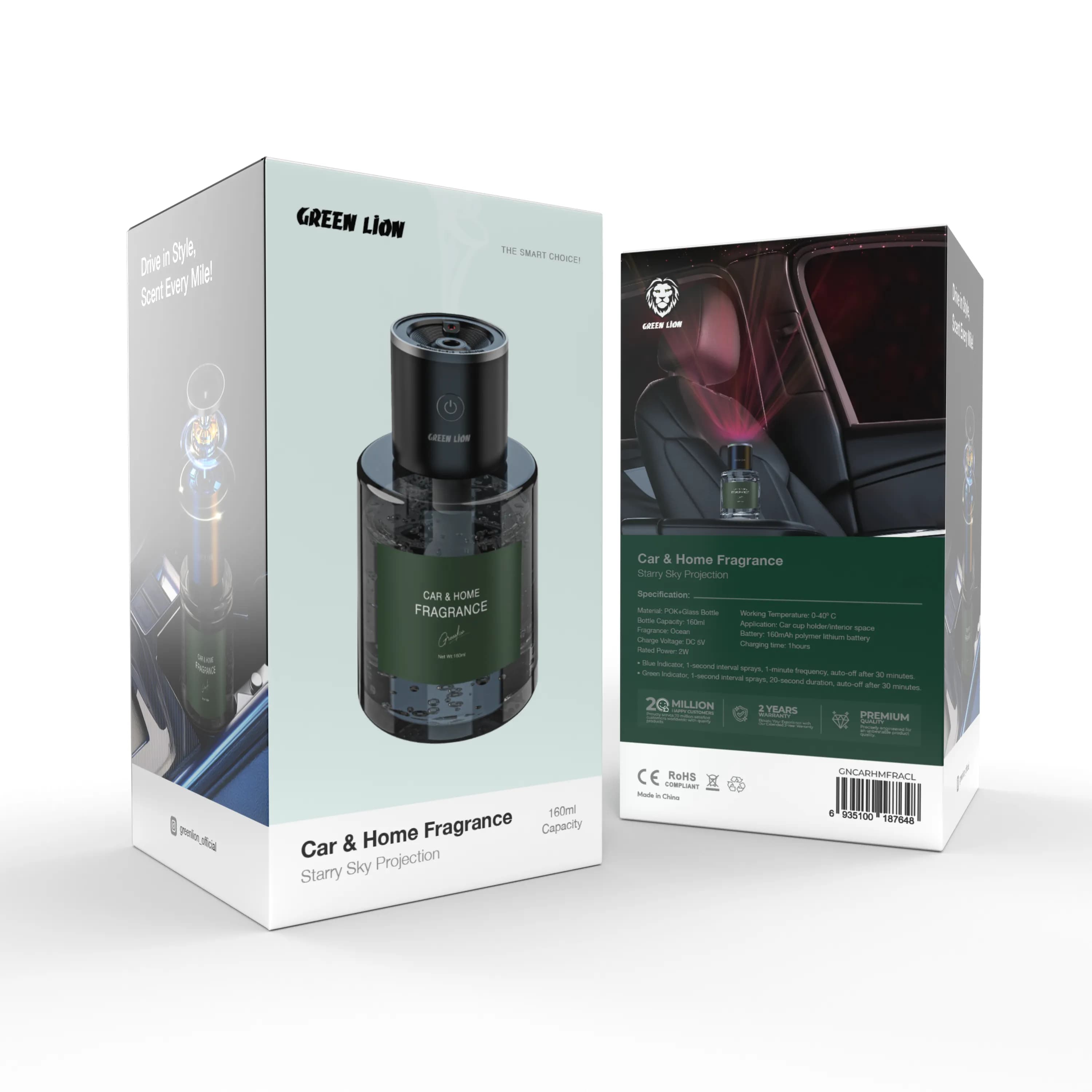 Green Lion Car And Home Fragrance - Clear 1 Green Lion Car And Home Fragrance - Clear 1