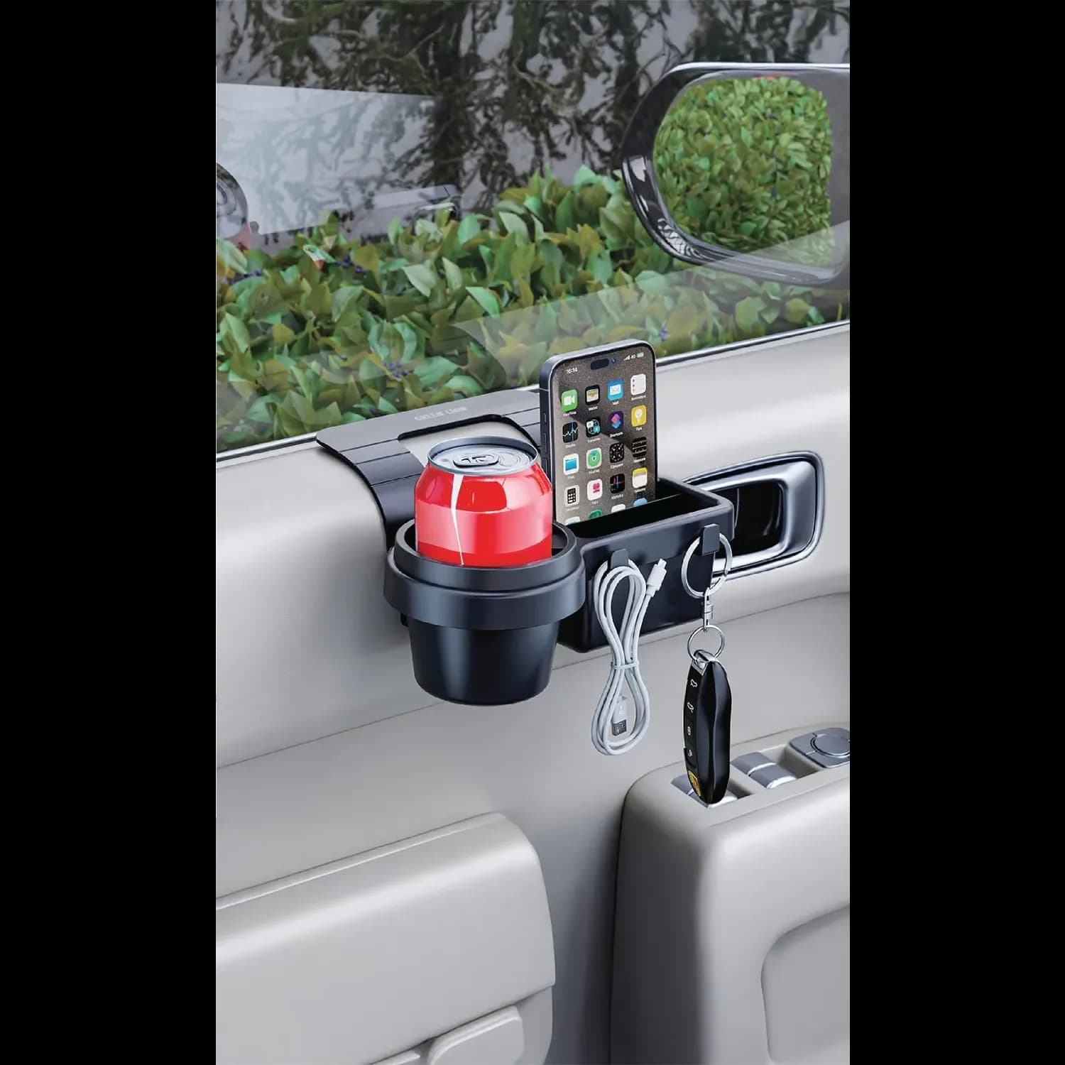 Green Lion Car Window Organizer - 4-in-1, Black 2