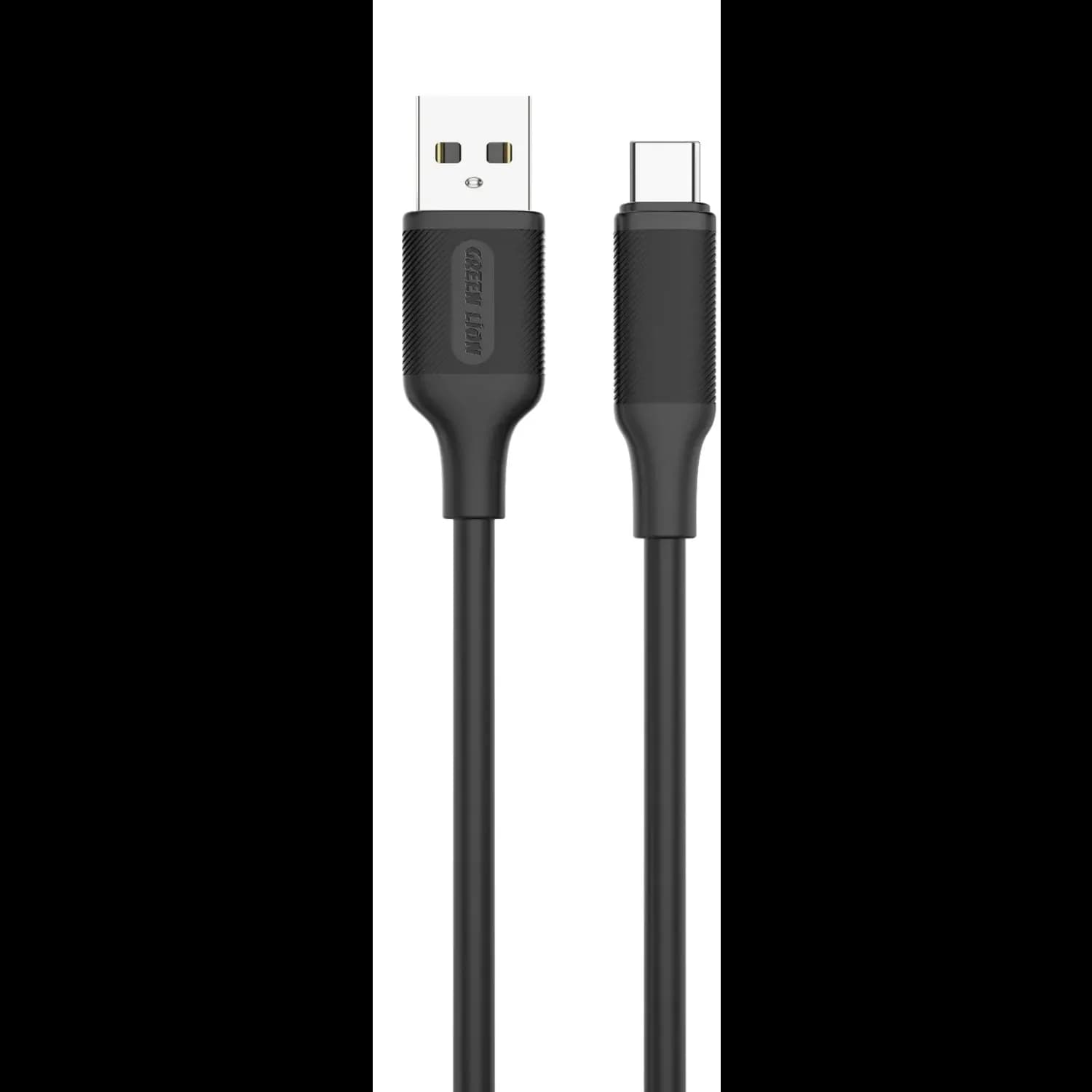 Green Lion Car Charger - Dual QC3.0 40W, Black with Type-A to Type-C Cable 4