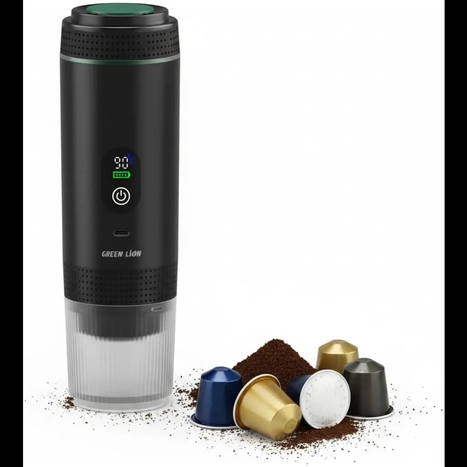 Green Lion Coffee Maker - 72W, Black 1 Green Lion Coffee Maker - 72W, Black 1