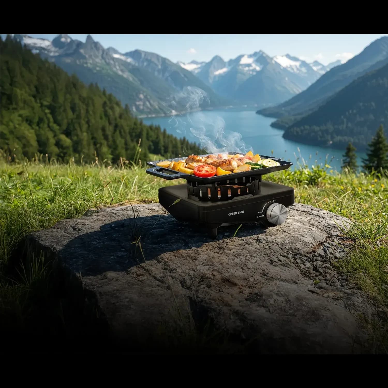 Green Lion Infrared Camping Stove - 3050W, Black 4