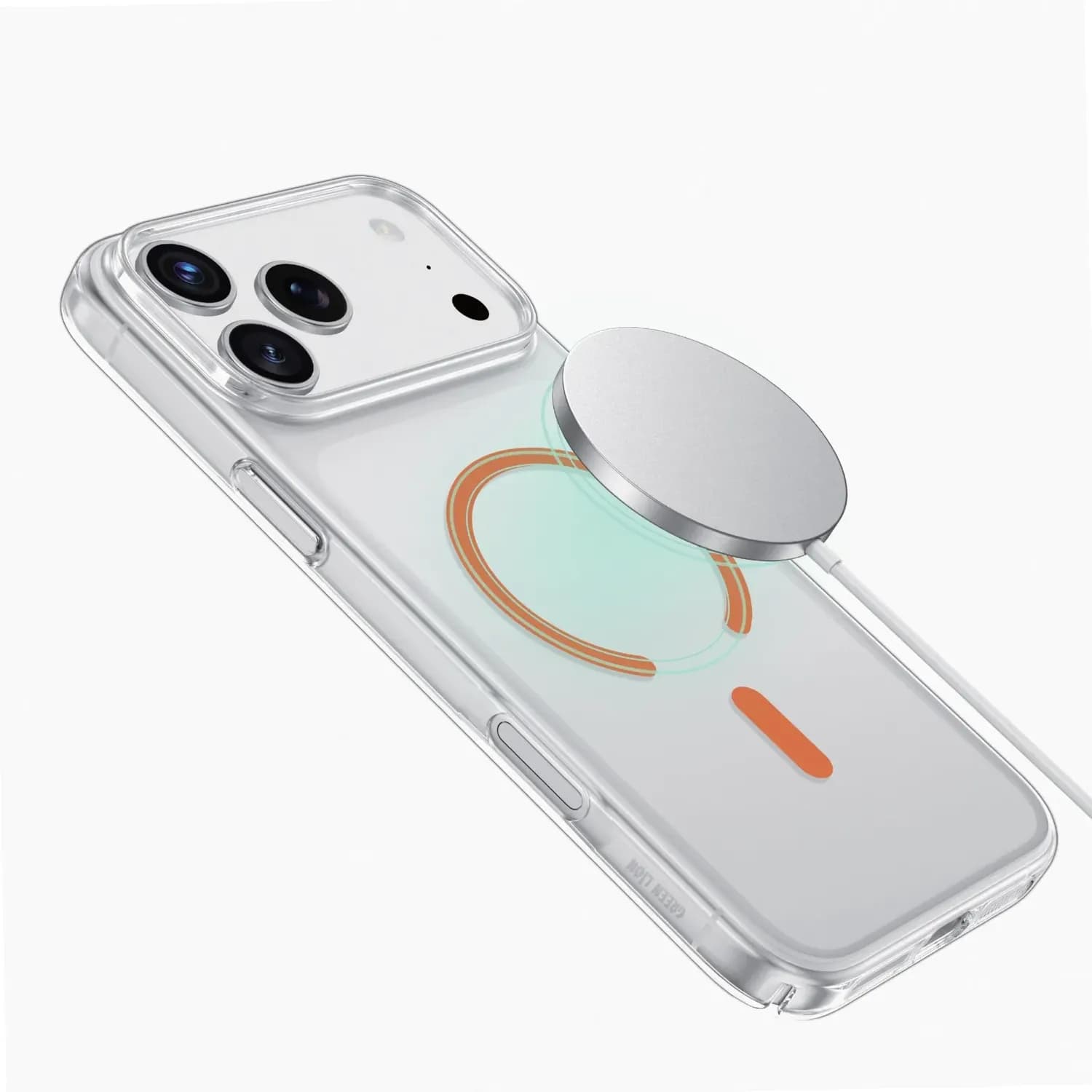 Green Lion iPhone 17 Pro Case - Matte Finish, Orange 4