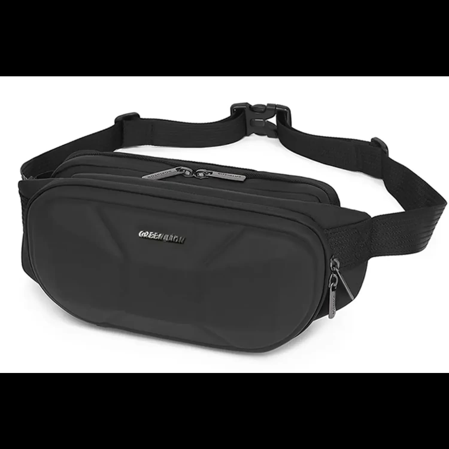 Green Lion Crossbody Bag - EVA Hard Shell, Black 1