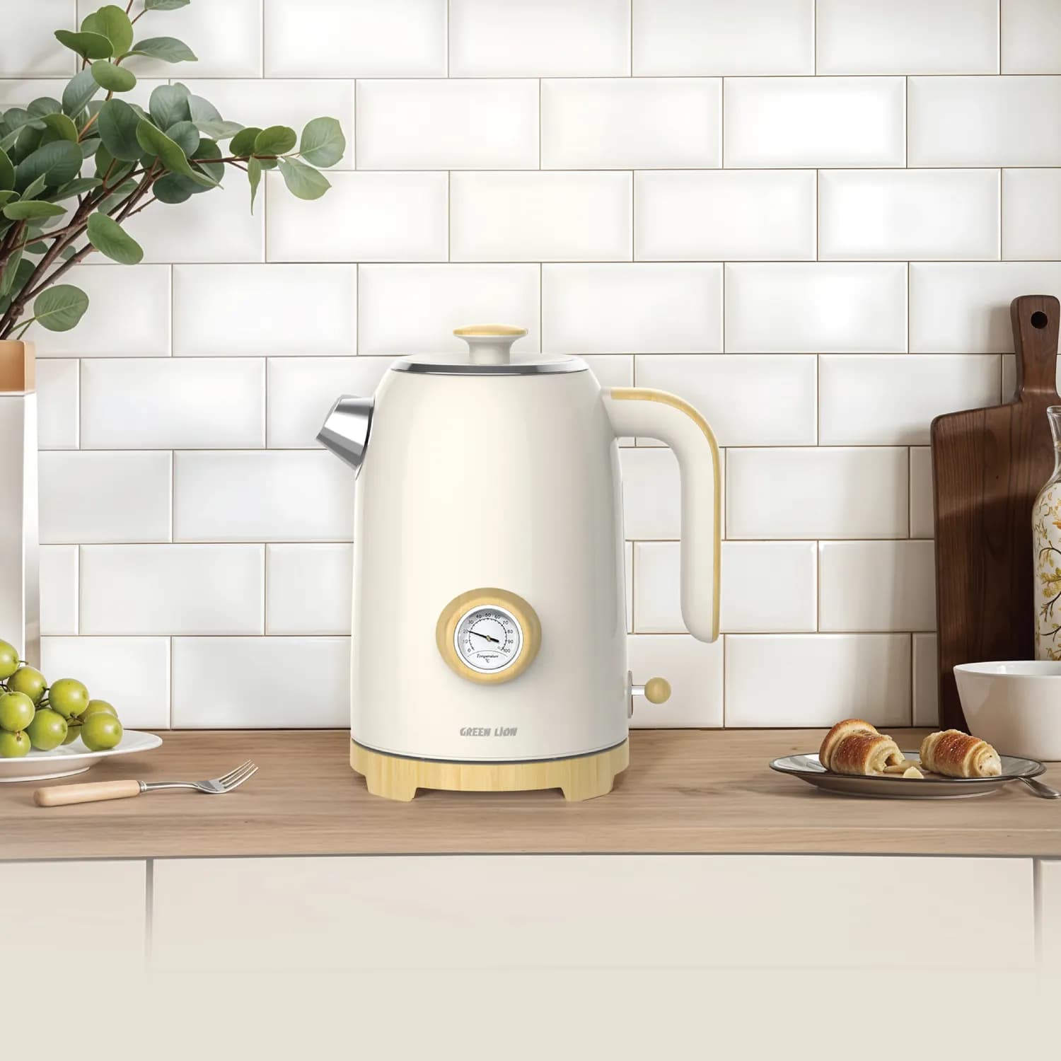 Green Lion Kettle GL-EK3 - 1.7L 2200W, Beige 3