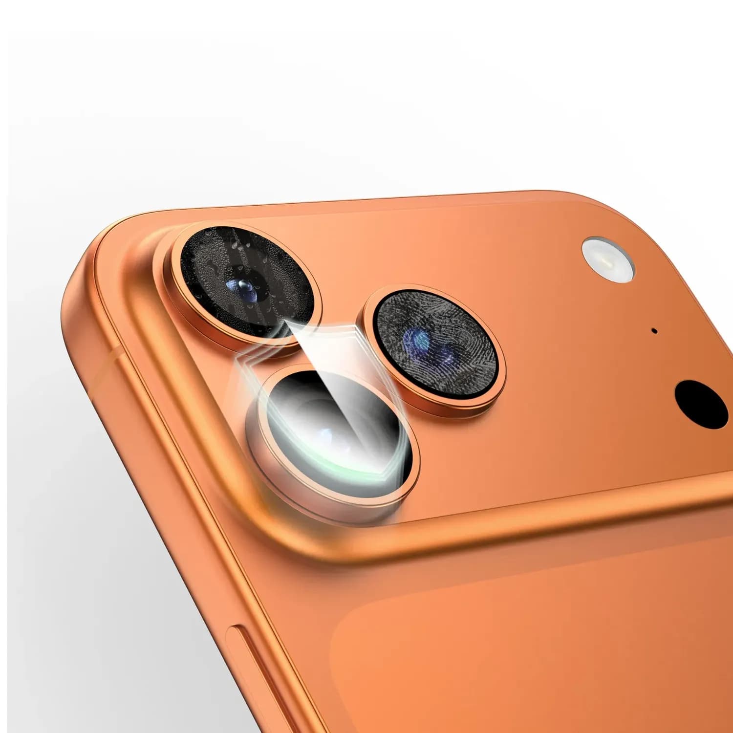 Green Lion Lens Protector iPhone 17 Pro/Pro Max - Diamond Hardness, Orange Titanium 3