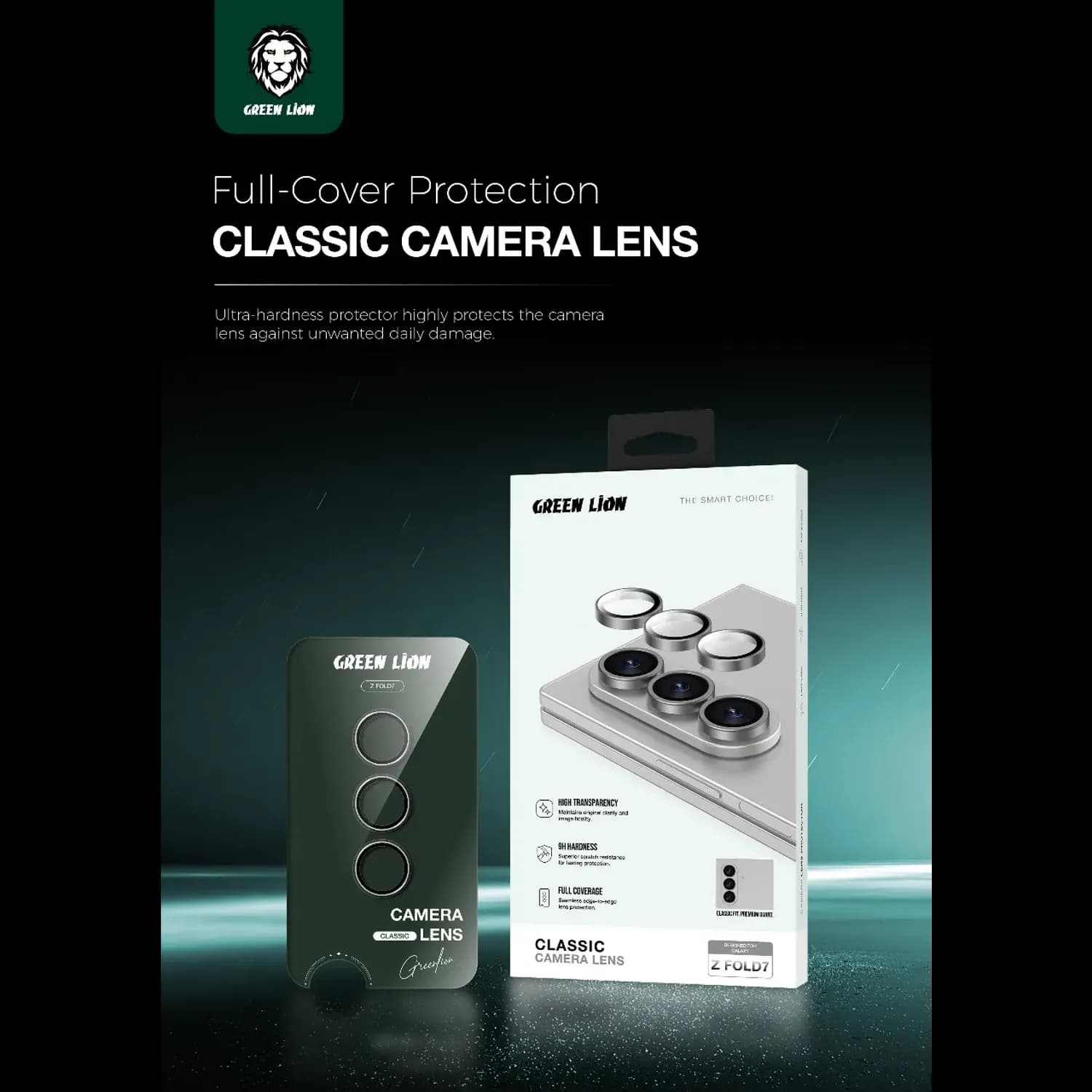 Green Lion Camera Lens Protector Galaxy Z Fold 7 - 9H Hardness, Grey 5