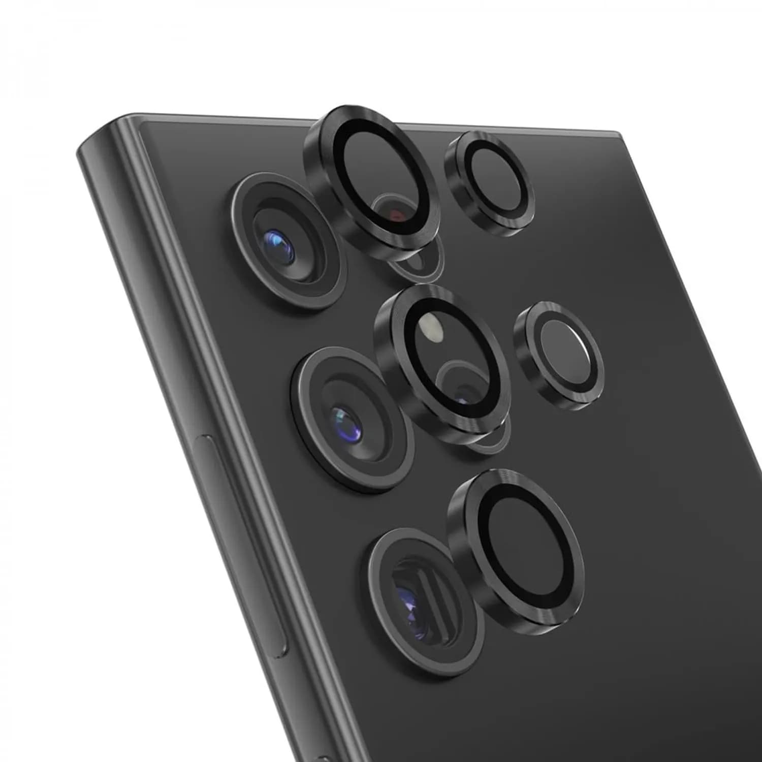Green Lion Camera Lens Protector Samsung Galaxy S24 Ultra - 9H Hardness, Gray — Black 1
