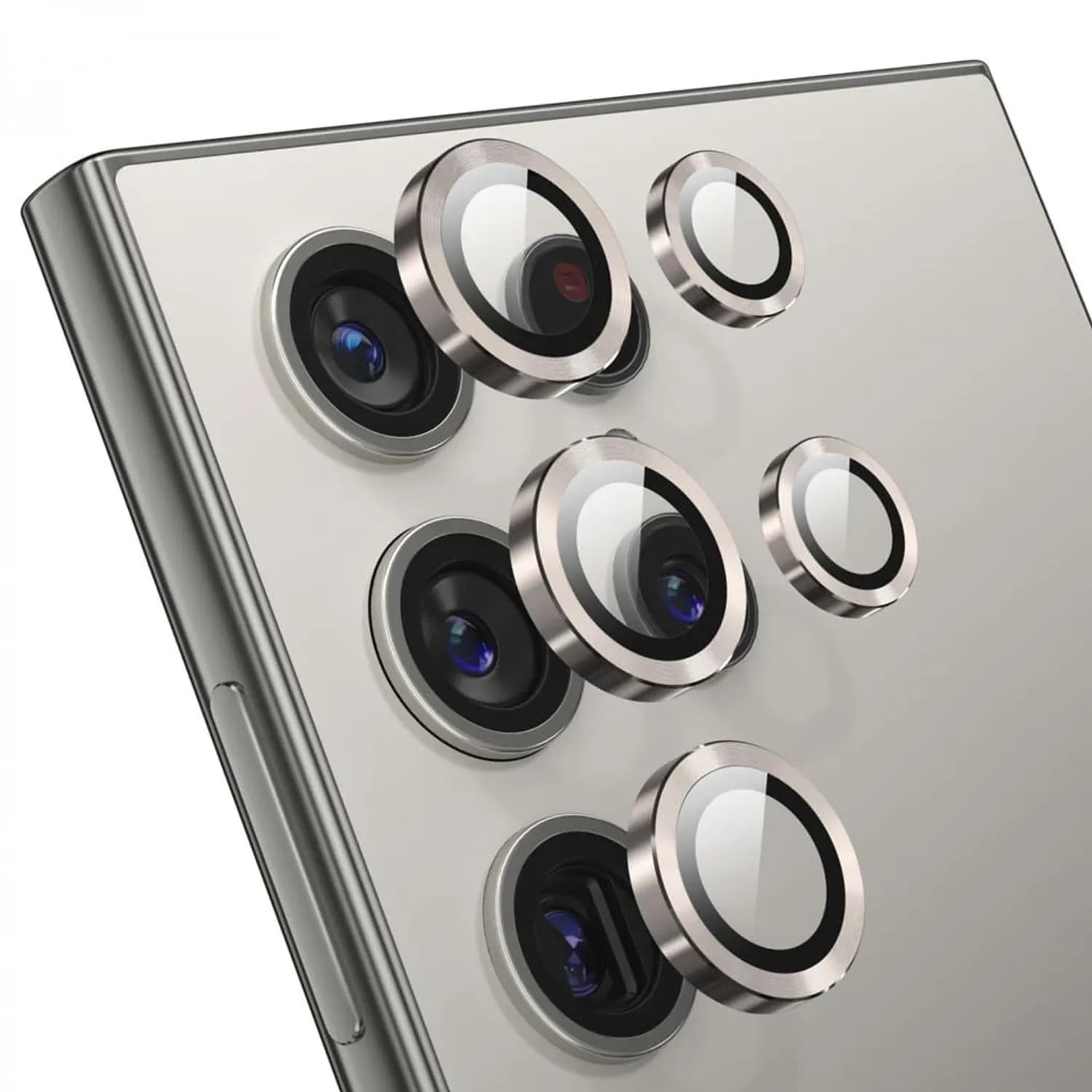 Green Lion Camera Lens Protector Samsung Galaxy S24 Ultra - 9H Hardness, Gray — Black 2