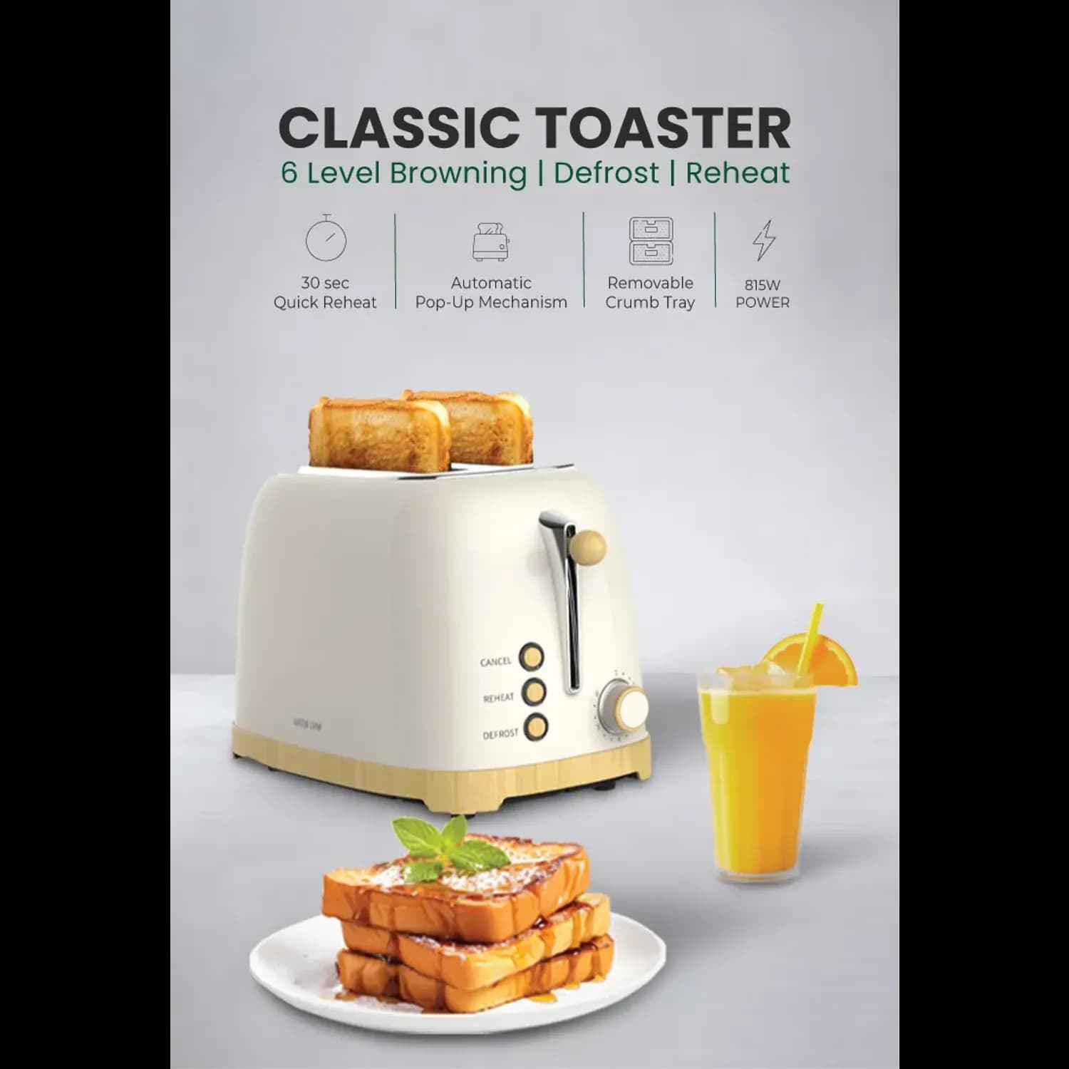 Green Lion Toaster Classic - Beige 3