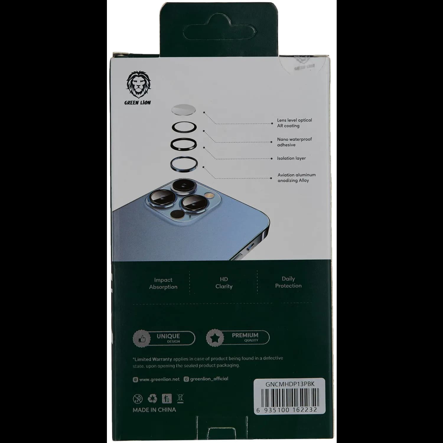 Green Lion Camera Lens HD Plus - Tempered Glass, Matte 3