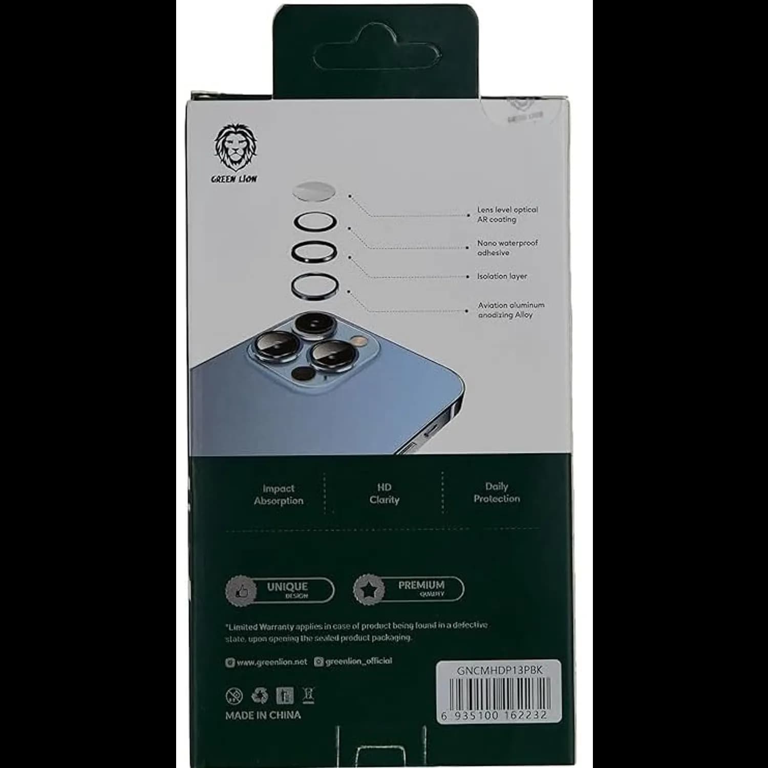 Green Lion Camera Lens HD Plus - Tempered Glass, Matte 5