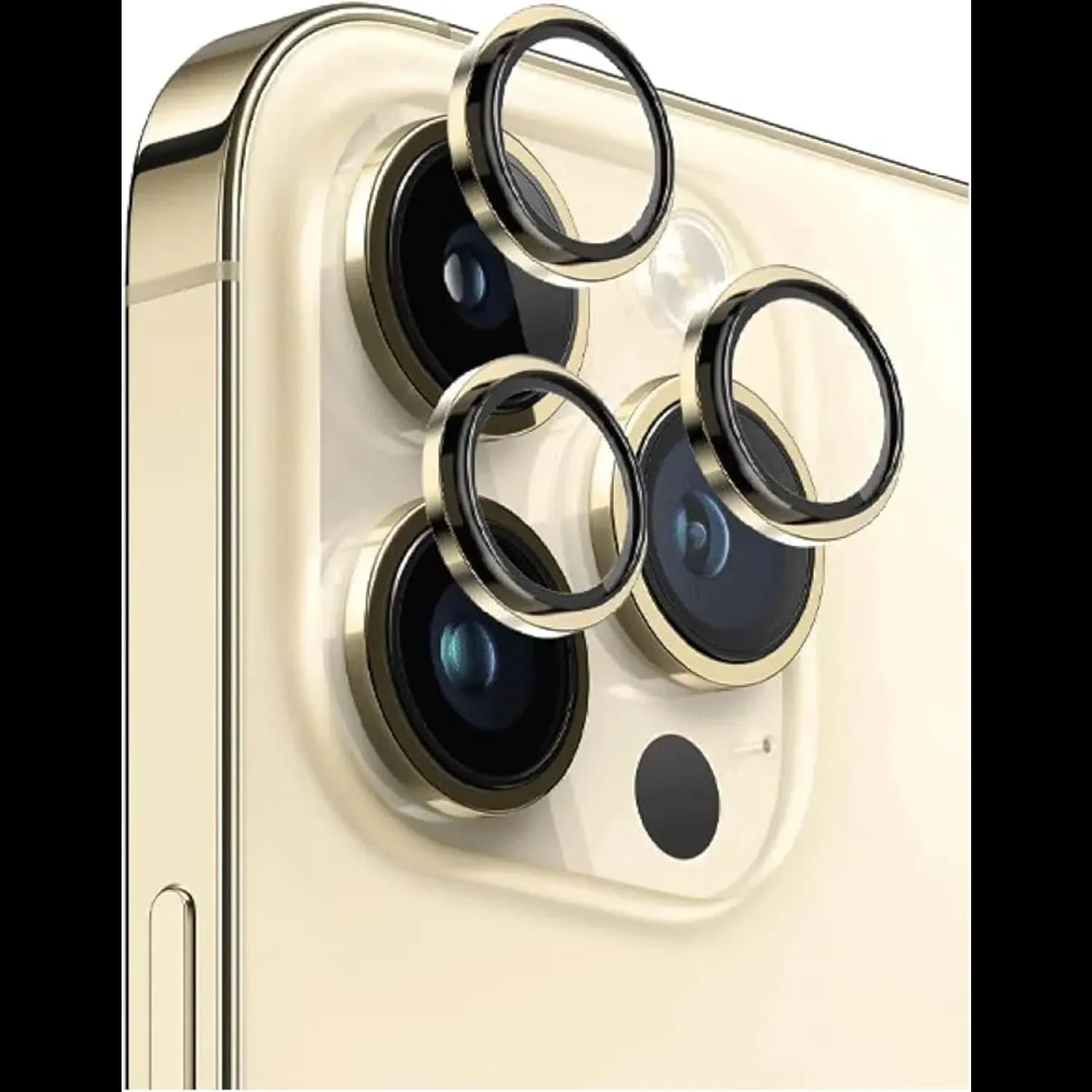 Green Lion Camera Lens Protector iPhone 14/14 Plus - 9H Tempered Glass, Yellow