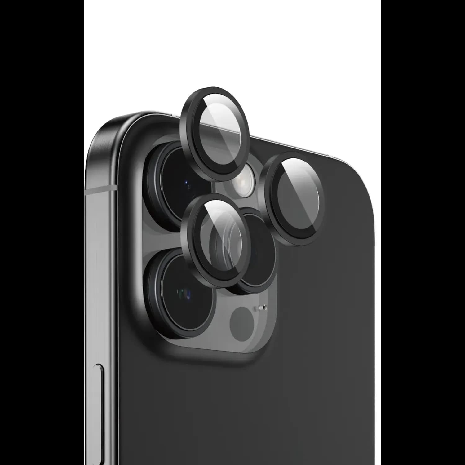 Green Lion Camera Lens Protector iPhone 16 Pro/16 Pro Max - 9H Tempered Glass, Black 5