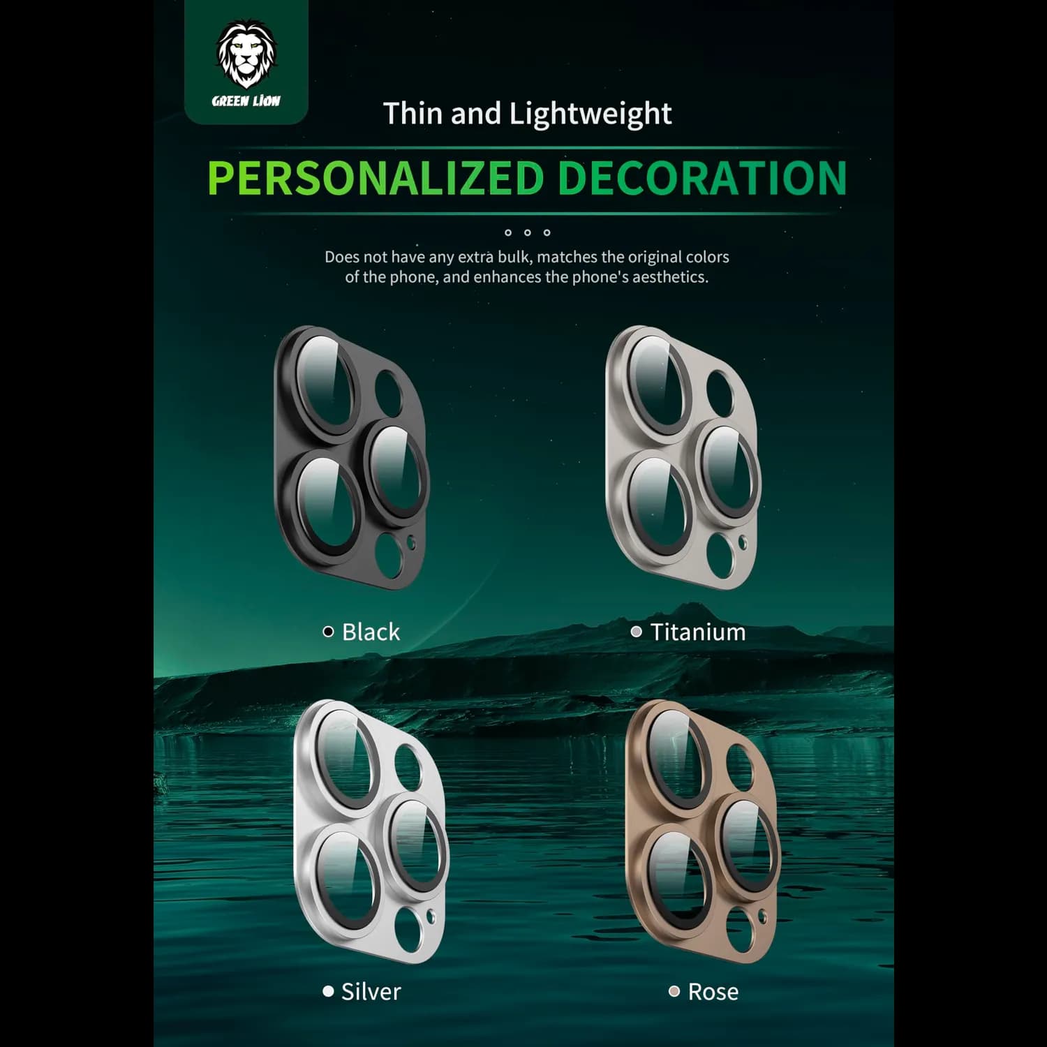 Green Lion Camera Lens Protector Pro - Nano Absorption, Silver 3