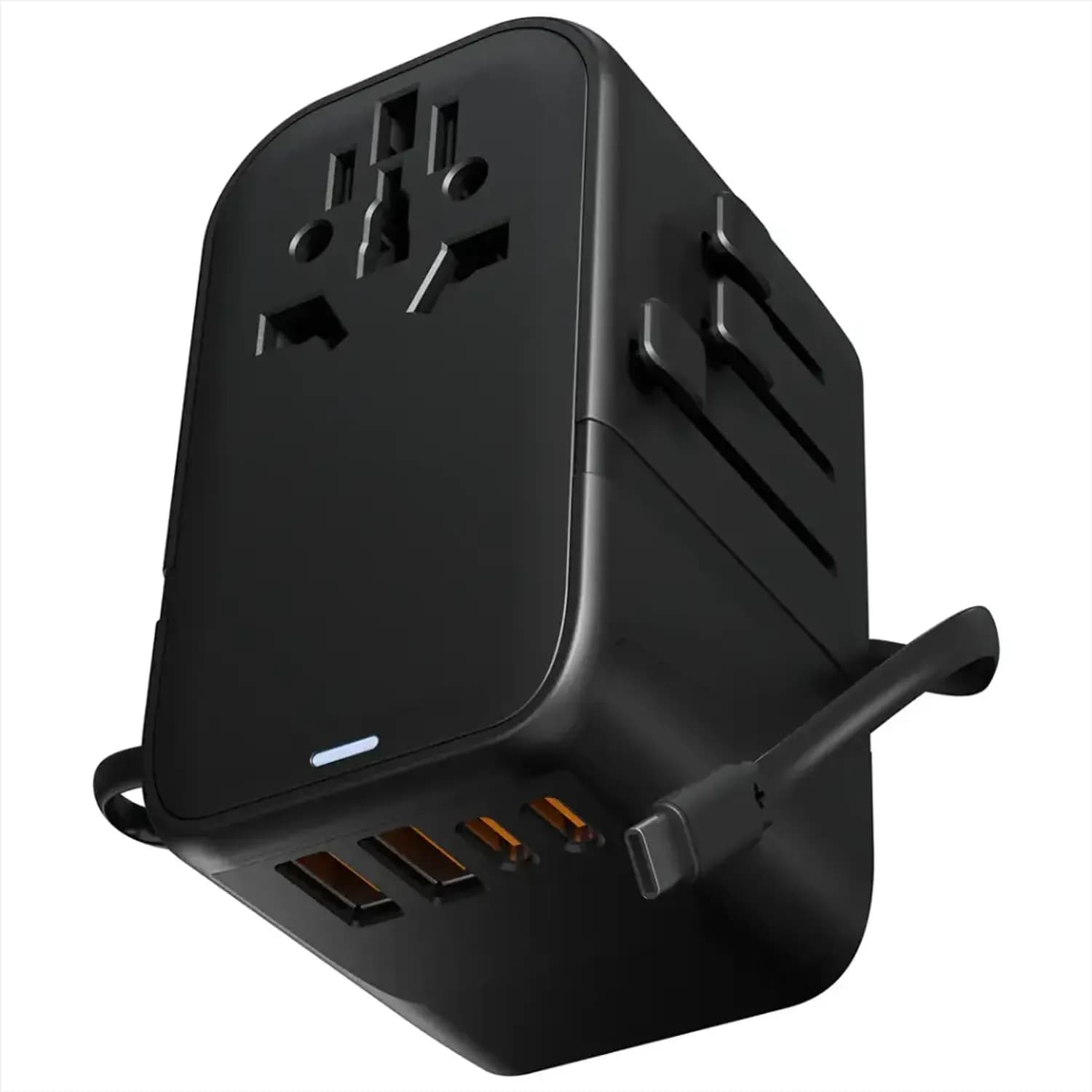 Green Lion Travel Adapter Companion 45 - Universal, Black 2