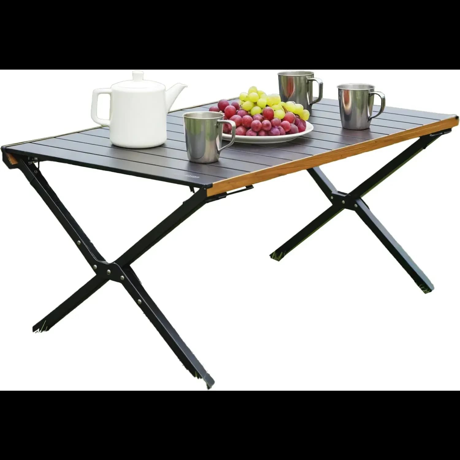 Green Lion Camping Table CAMP T3 - Foldable, Black 3