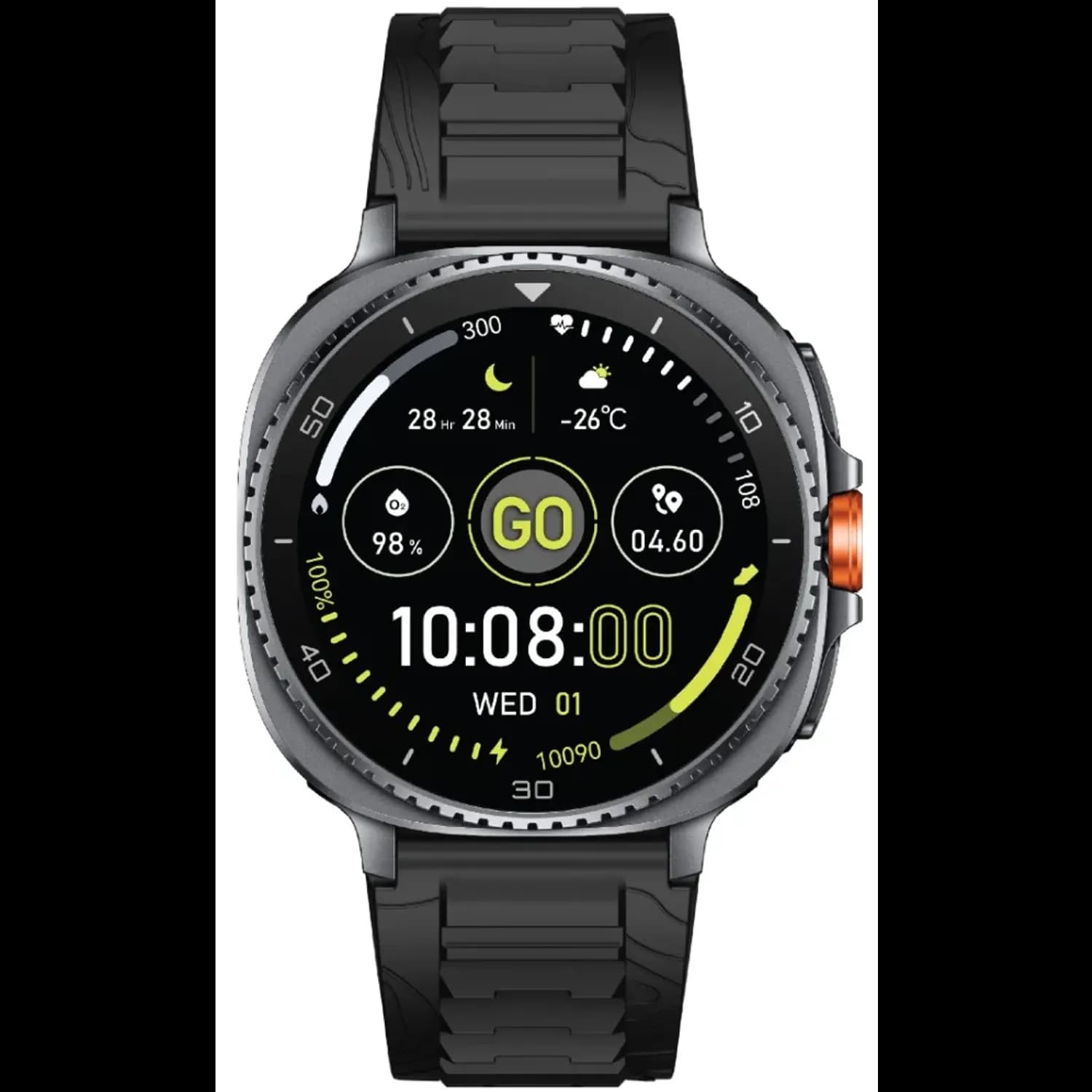 Green Lion Smart Watch CONNECT 2 - 1.43" AMOLED, Titanium — Black 1 Green Lion Smart Watch CONNECT 2 - 1.43" AMOLED, Titanium — Black 1