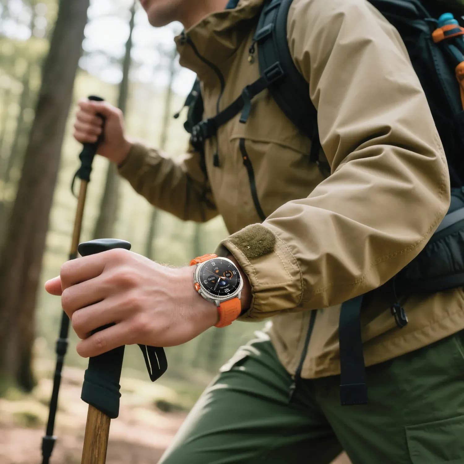Green Lion Smart Watch CONNECT 2 - 1.43" AMOLED, Titanium — Black 3