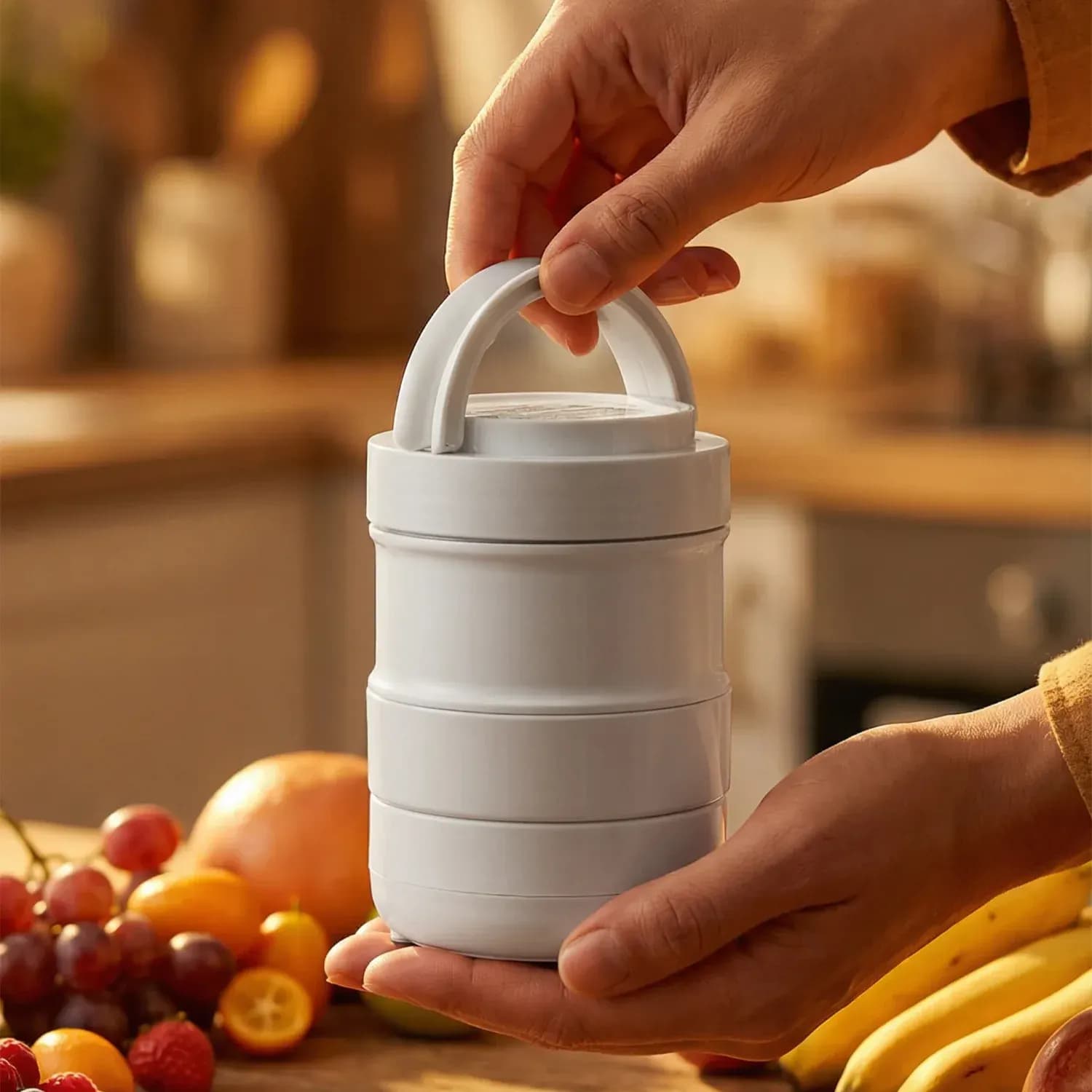 Green Lion Juicer - Collapsible, Portable, 500ML - White 4