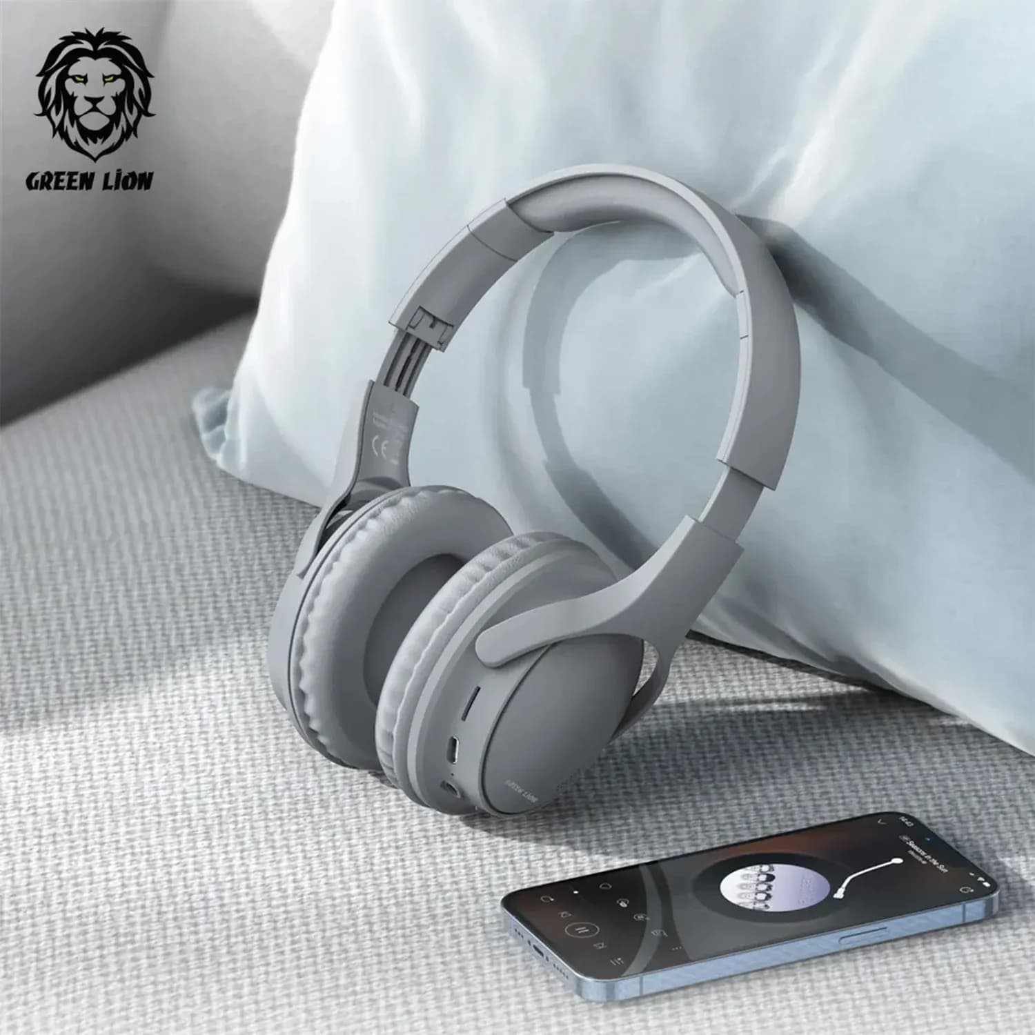 Green Lion Headphone Comfort Plus - Wireless BT5.3, Gray — Gray 2